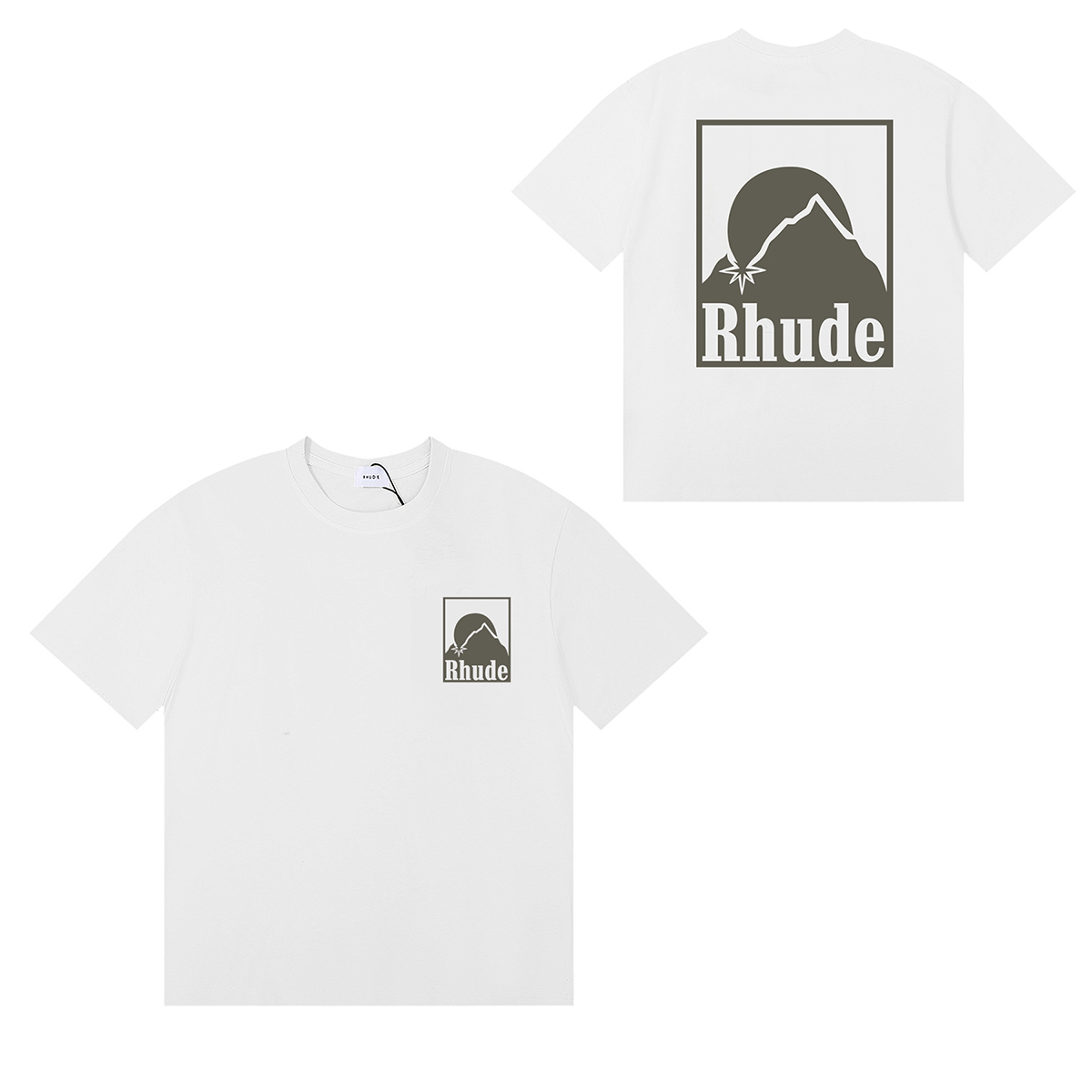 Rhude Off- Moonlight Badge T-Shirt - DopestKickz