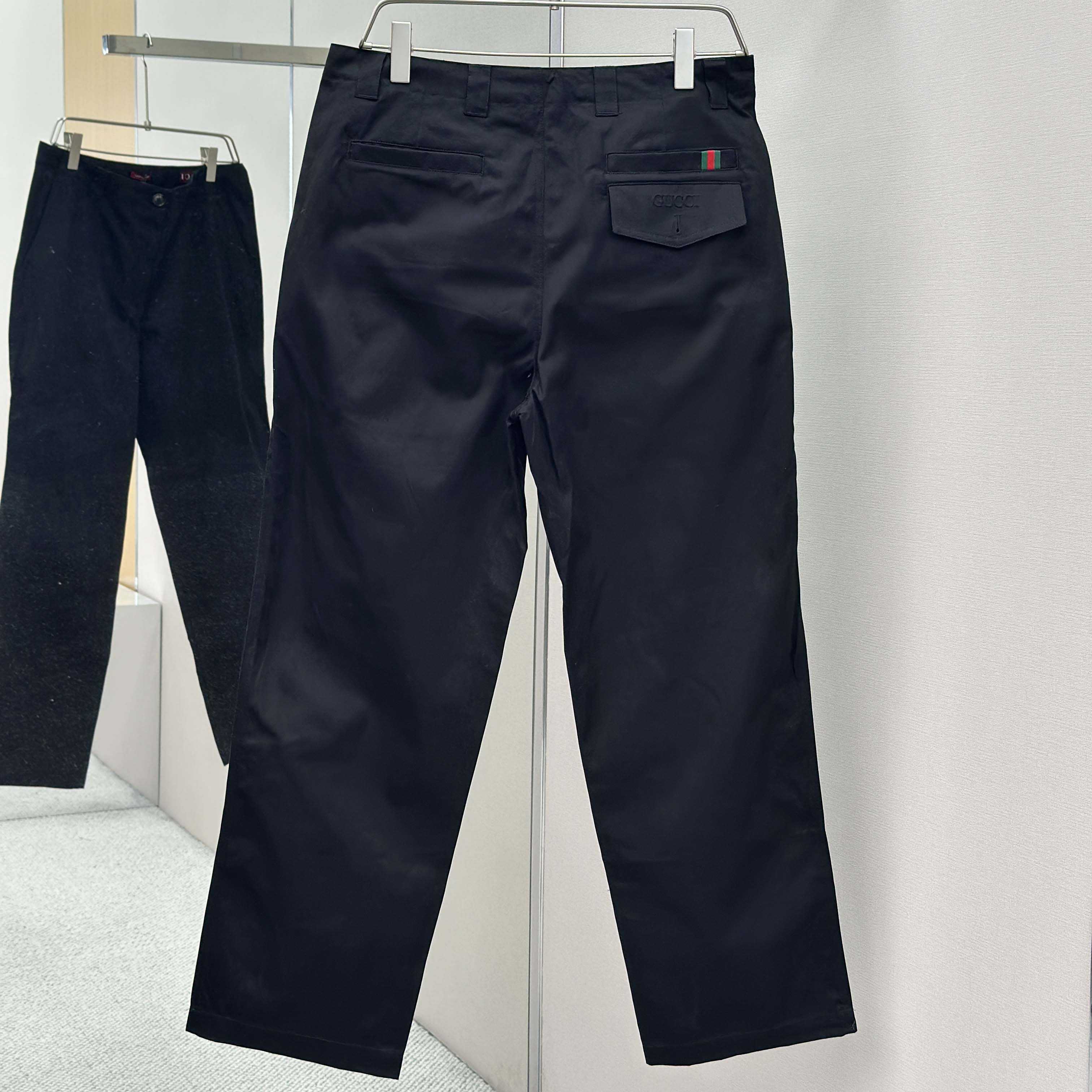 Gucci Cotton Pant With Web Detail - DopestKickz