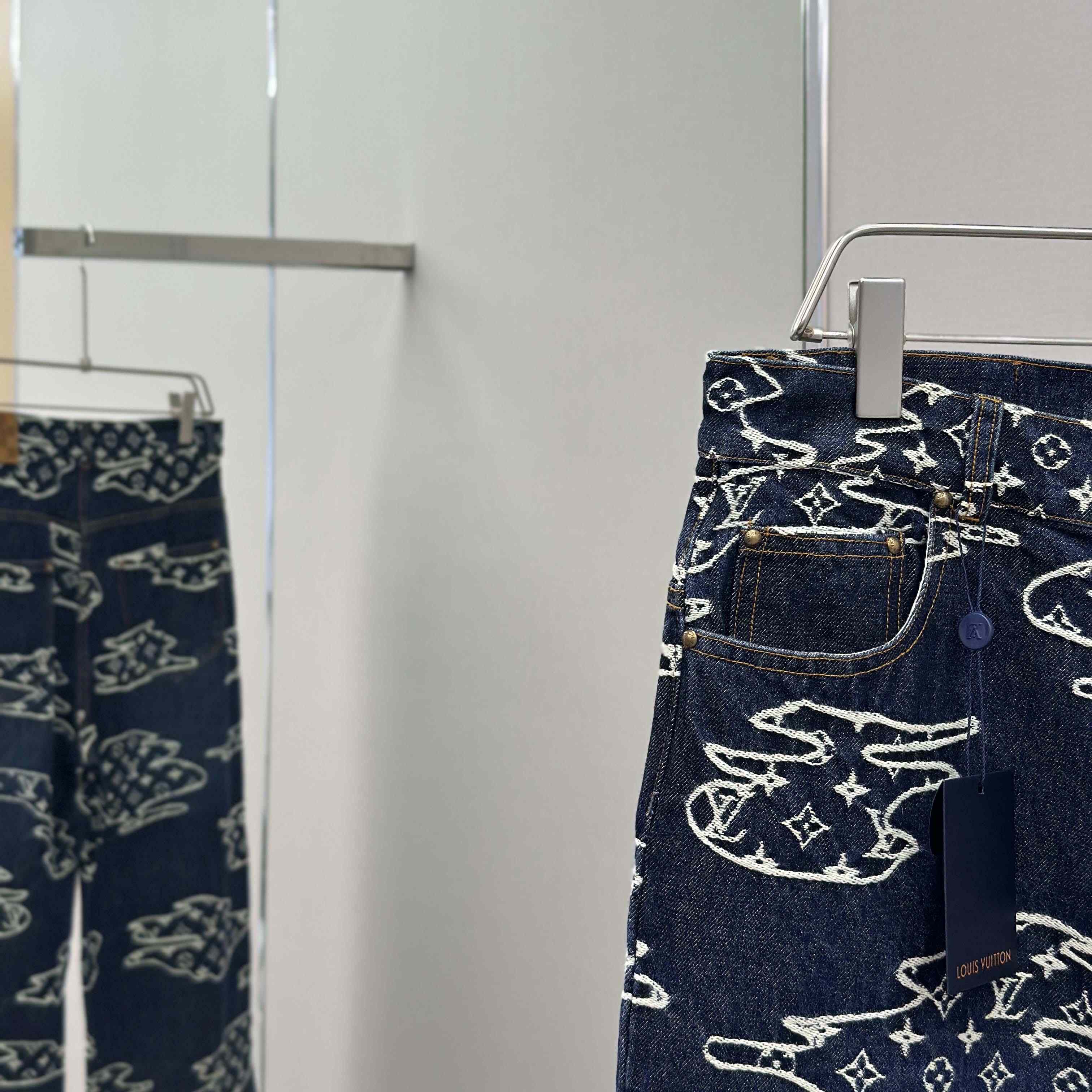 Louis Vuitton Monogram Denim Skate Pants   1AILUV - DopestKickz