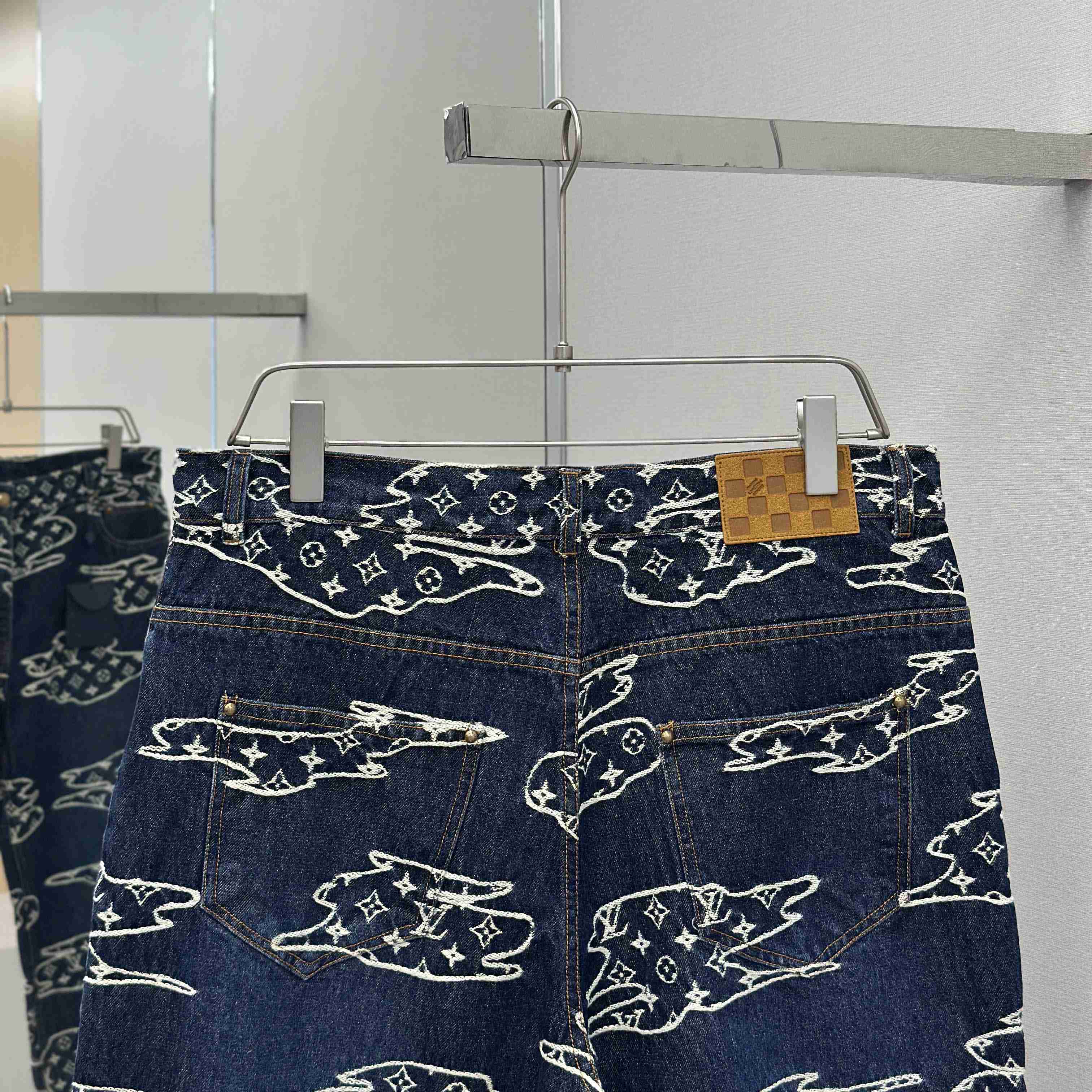 Louis Vuitton Monogram Denim Skate Pants   1AILUV - DopestKickz