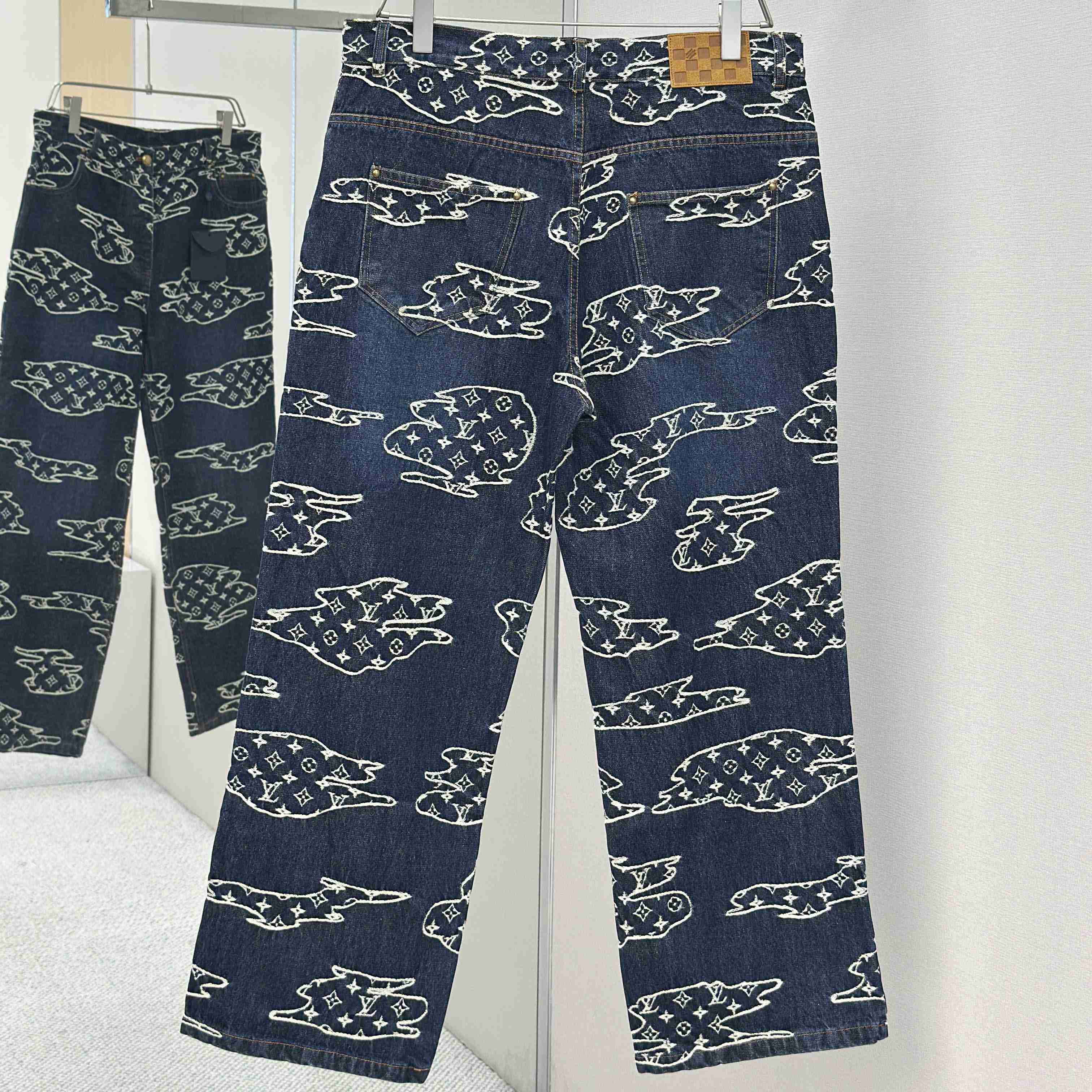 Louis Vuitton Monogram Denim Skate Pants   1AILUV - DopestKickz