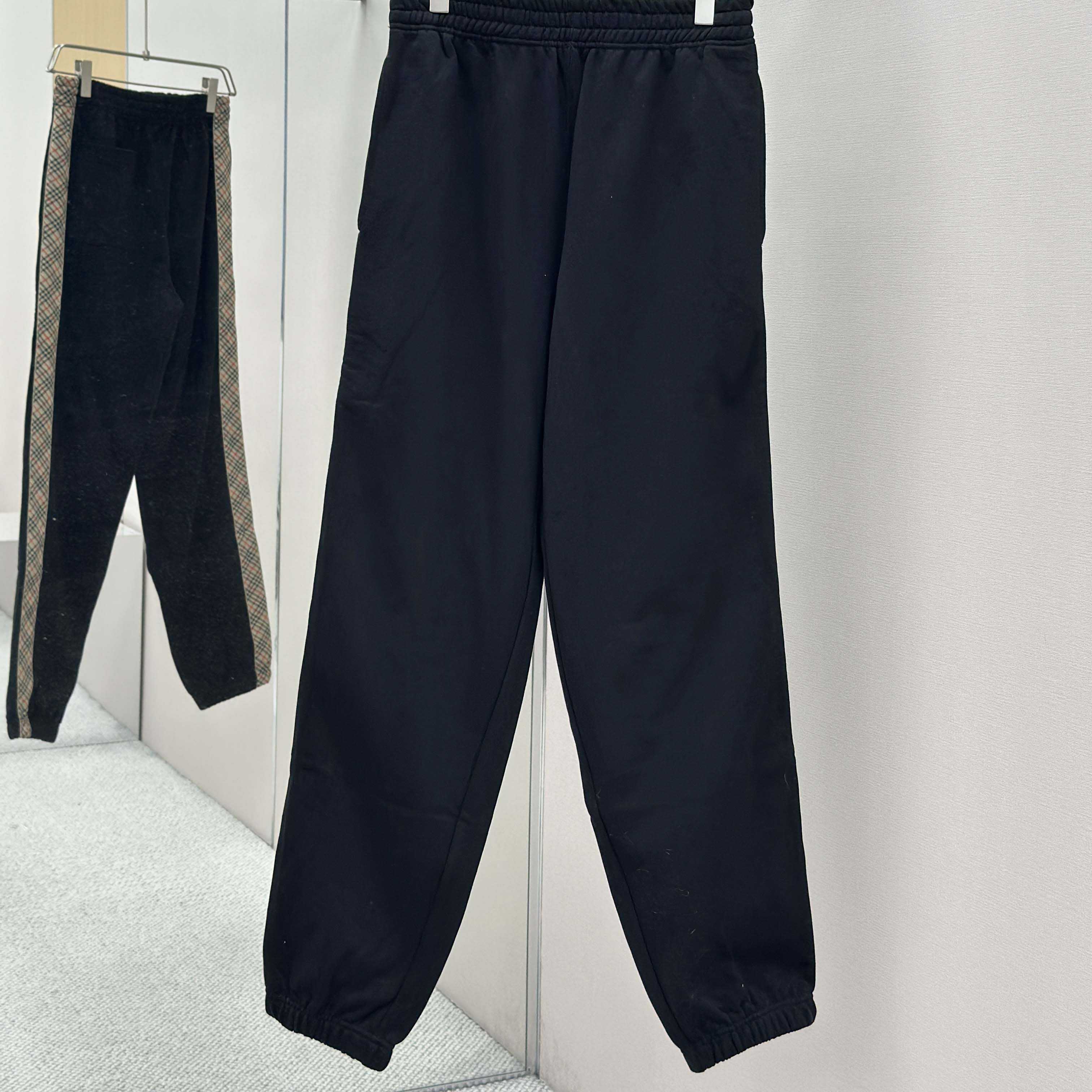 Burberry Check Trim Cotton Jogging Pants - DopestKickz