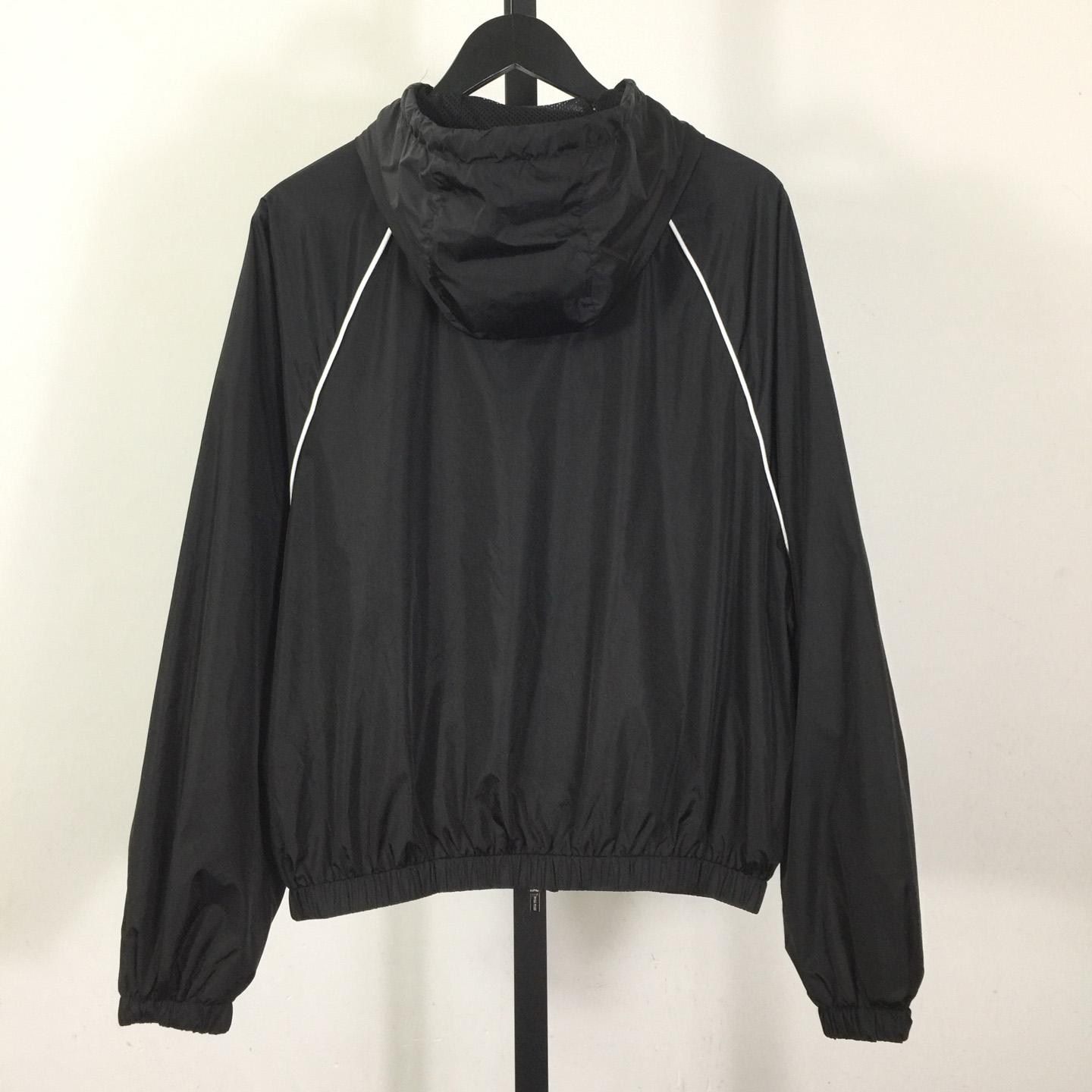 Miu Miu Aluminum Technical Silk Zipper Blouson Jacket - DopestKickz
