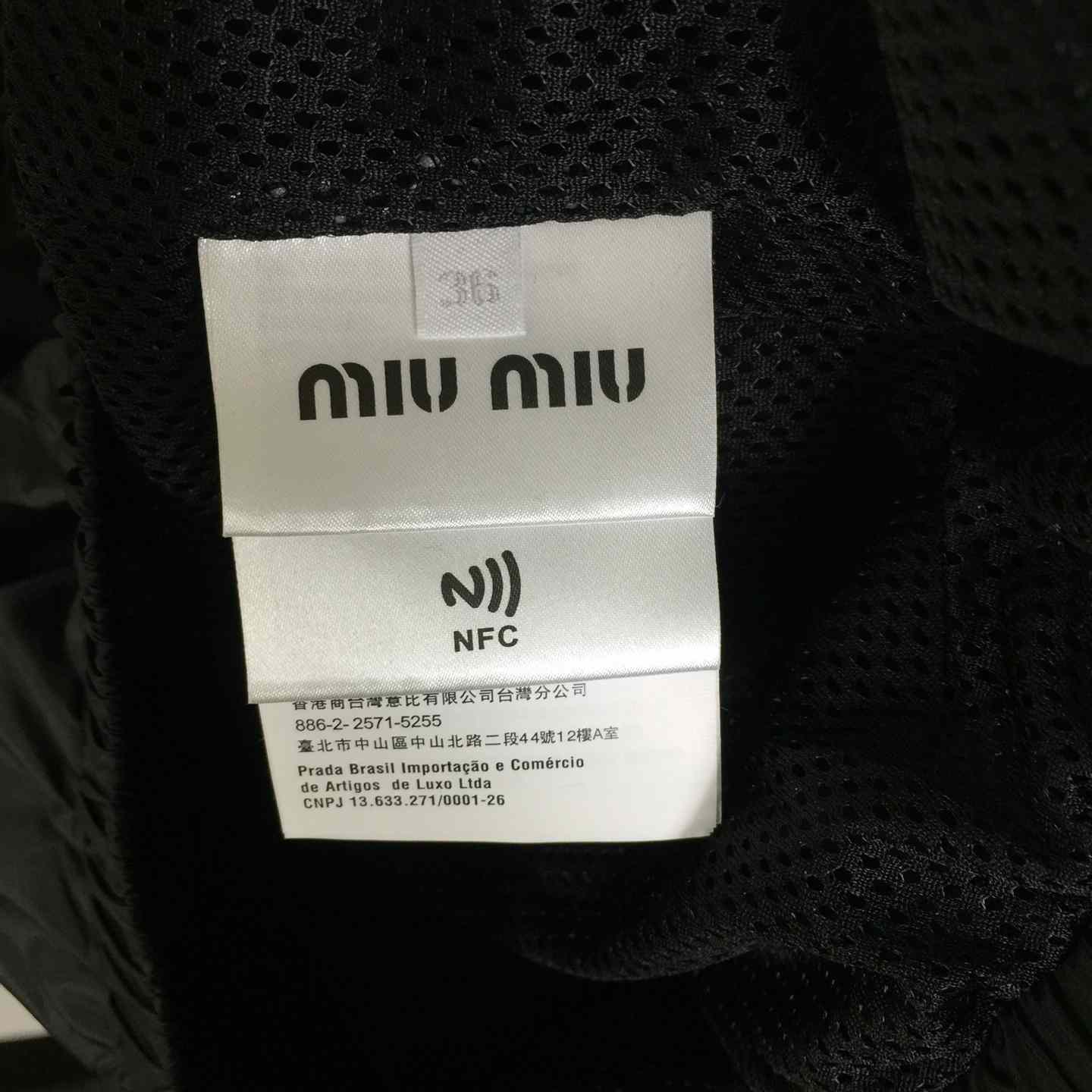 Miu Miu Aluminum Technical Silk Zipper Blouson Jacket - DopestKickz