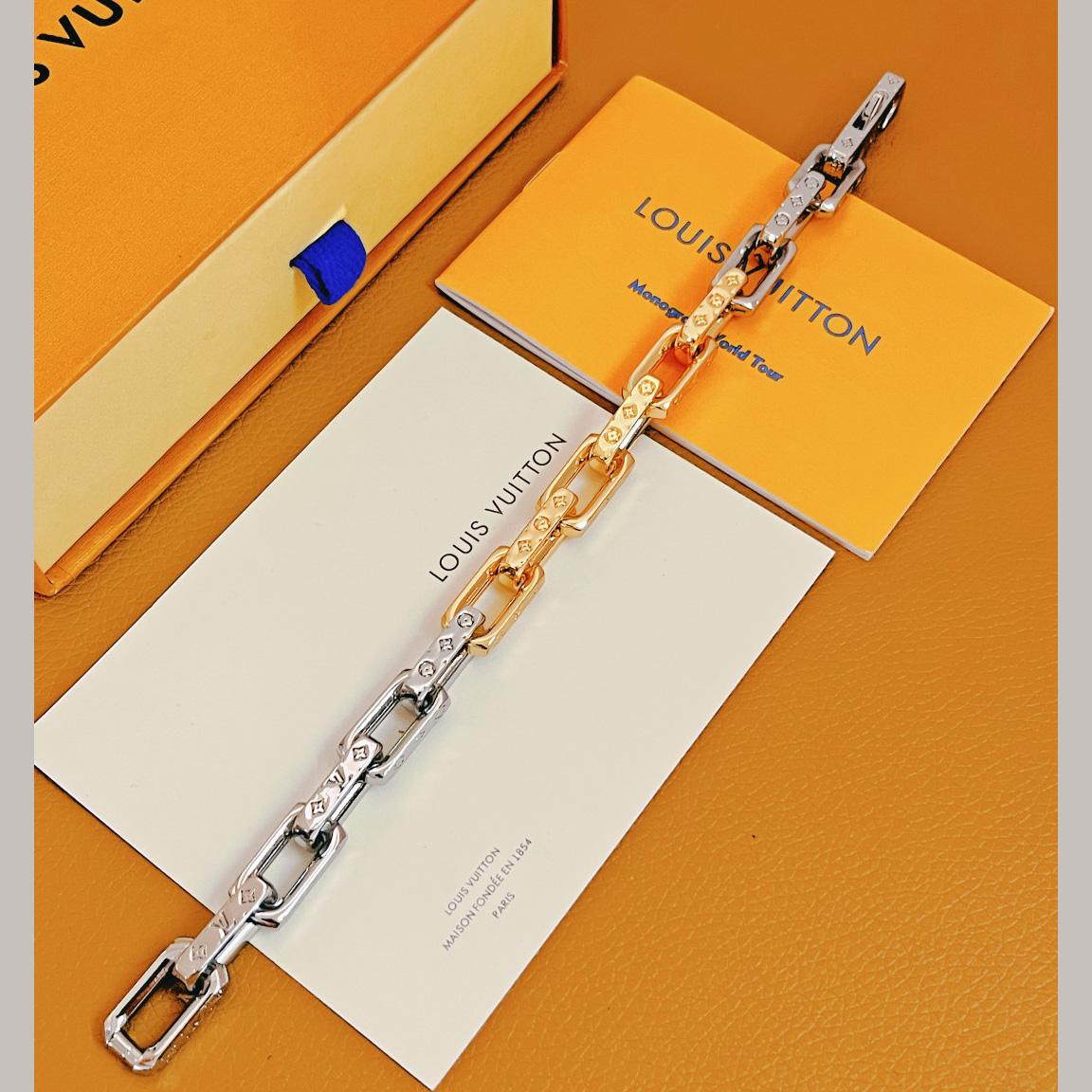 Louis Vuitton Monogram Chain Bracelet - DopestKickz