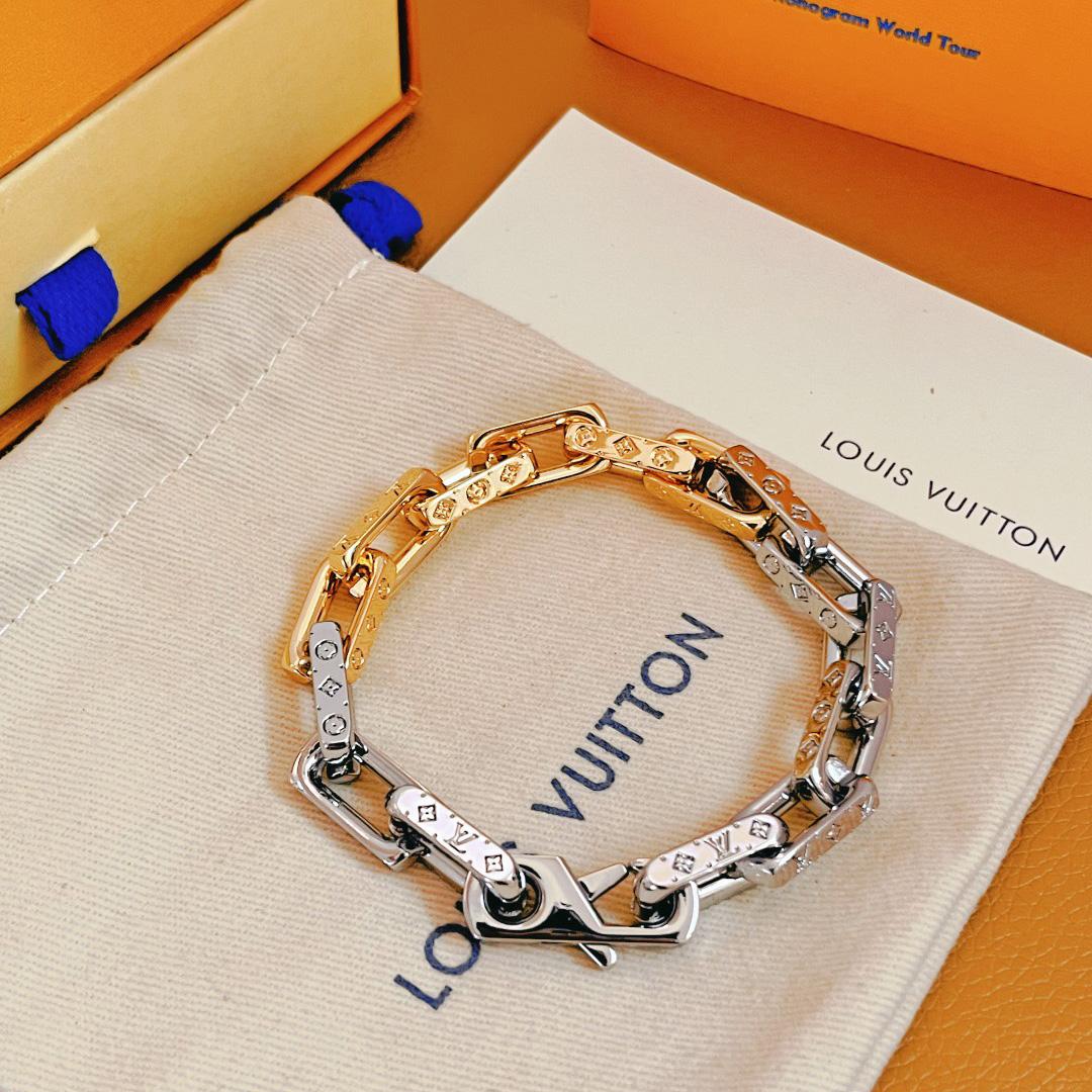 Louis Vuitton Monogram Chain Bracelet - DopestKickz