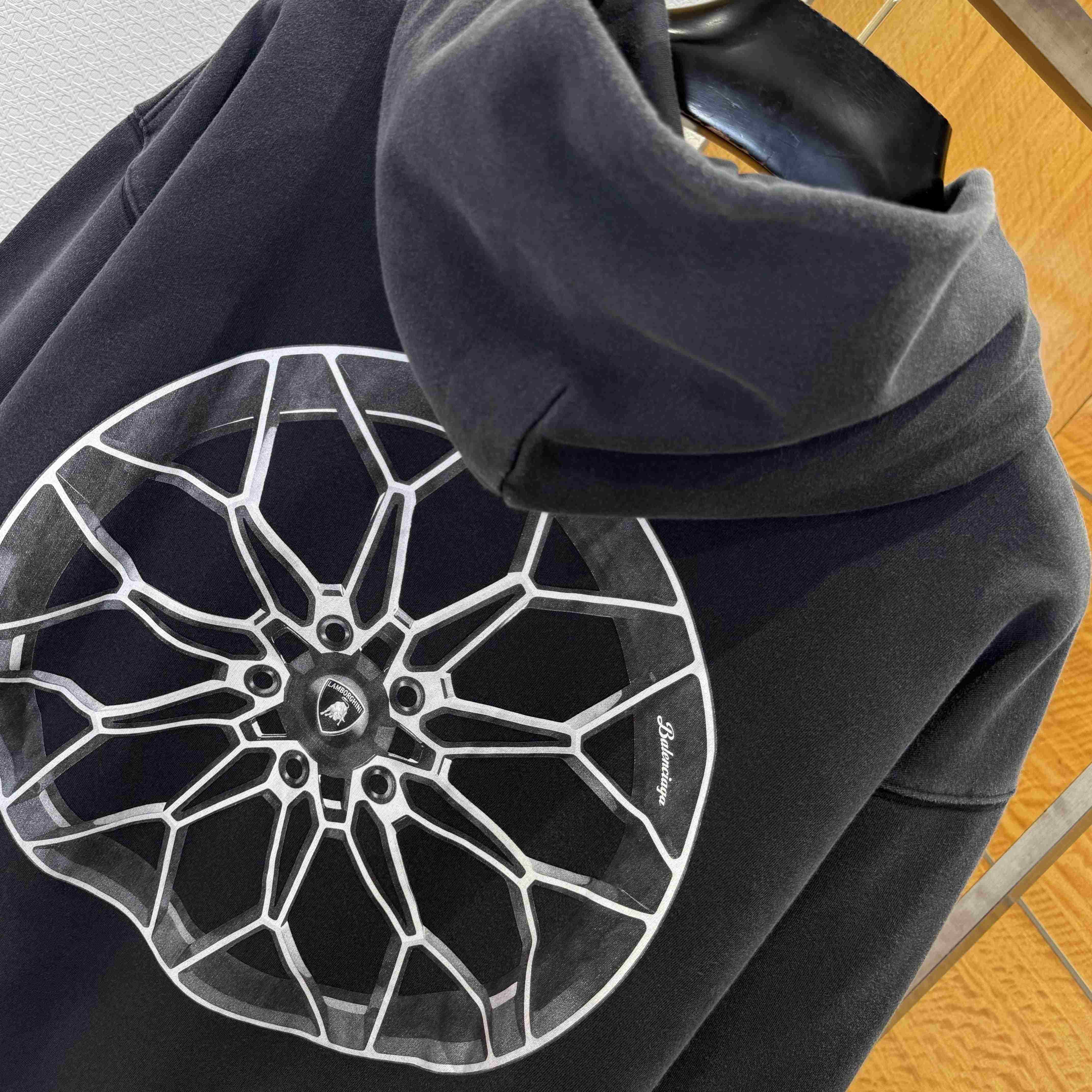 Balenciaga I Automobili Lamborghini Zip-Up Hoodie Small Fit - DopestKickz