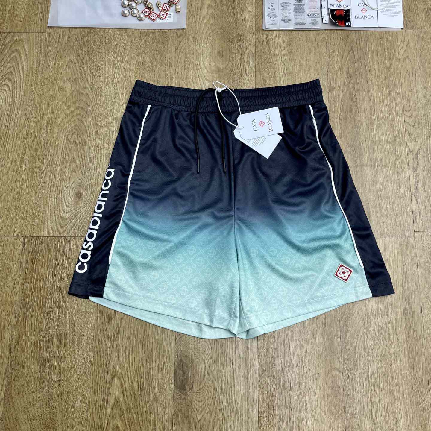 Casablanca Gradient Panelled Shorts   C1065 - DopestKickz