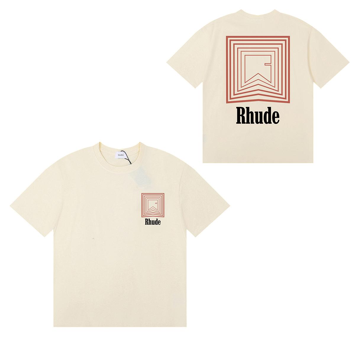 Rhude Printed Cotton-Jersey T-Shirt  - DopestKickz