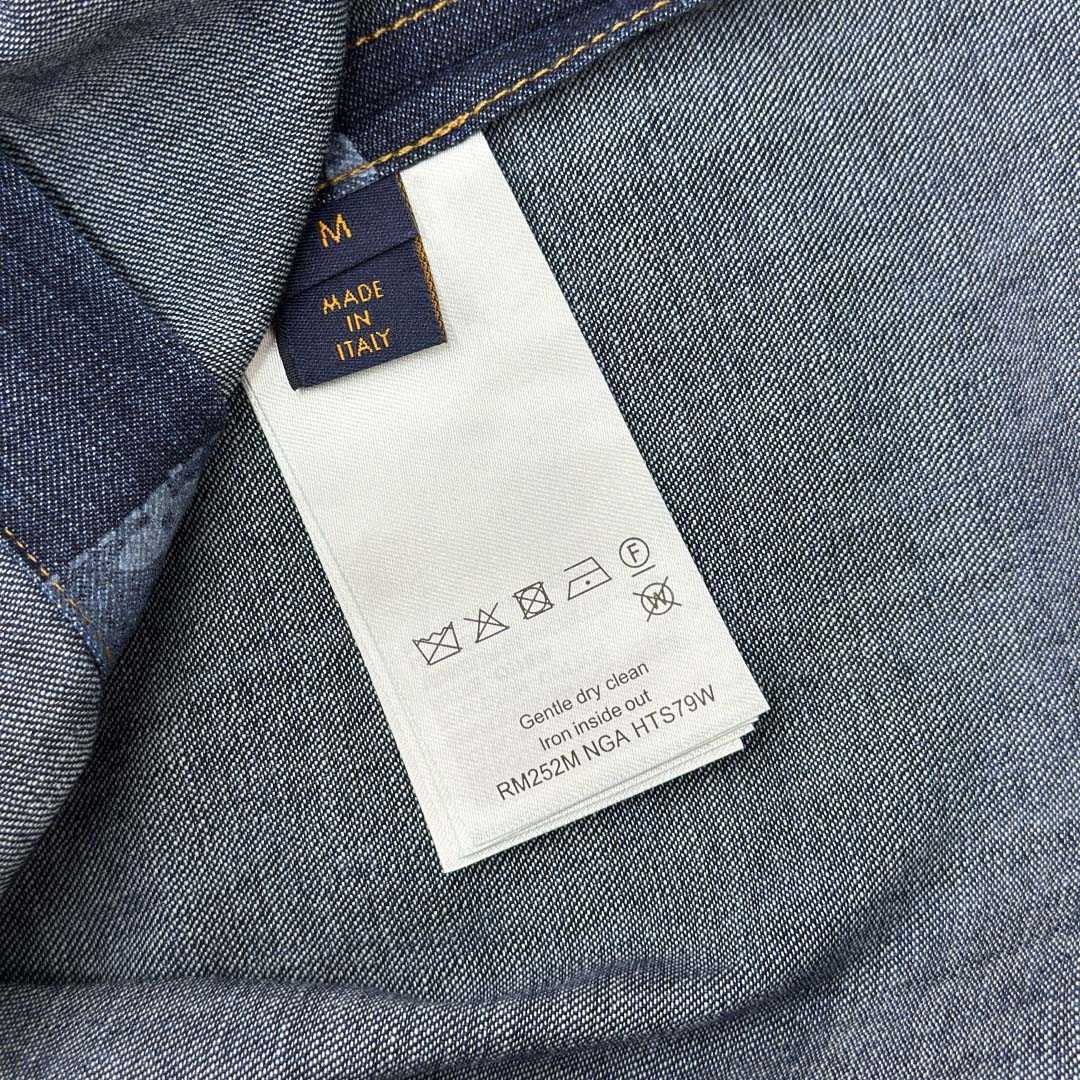 Louis Vuitton Monogram Short-Sleeved Chambray Shirt   1AIMJ8 - DopestKickz