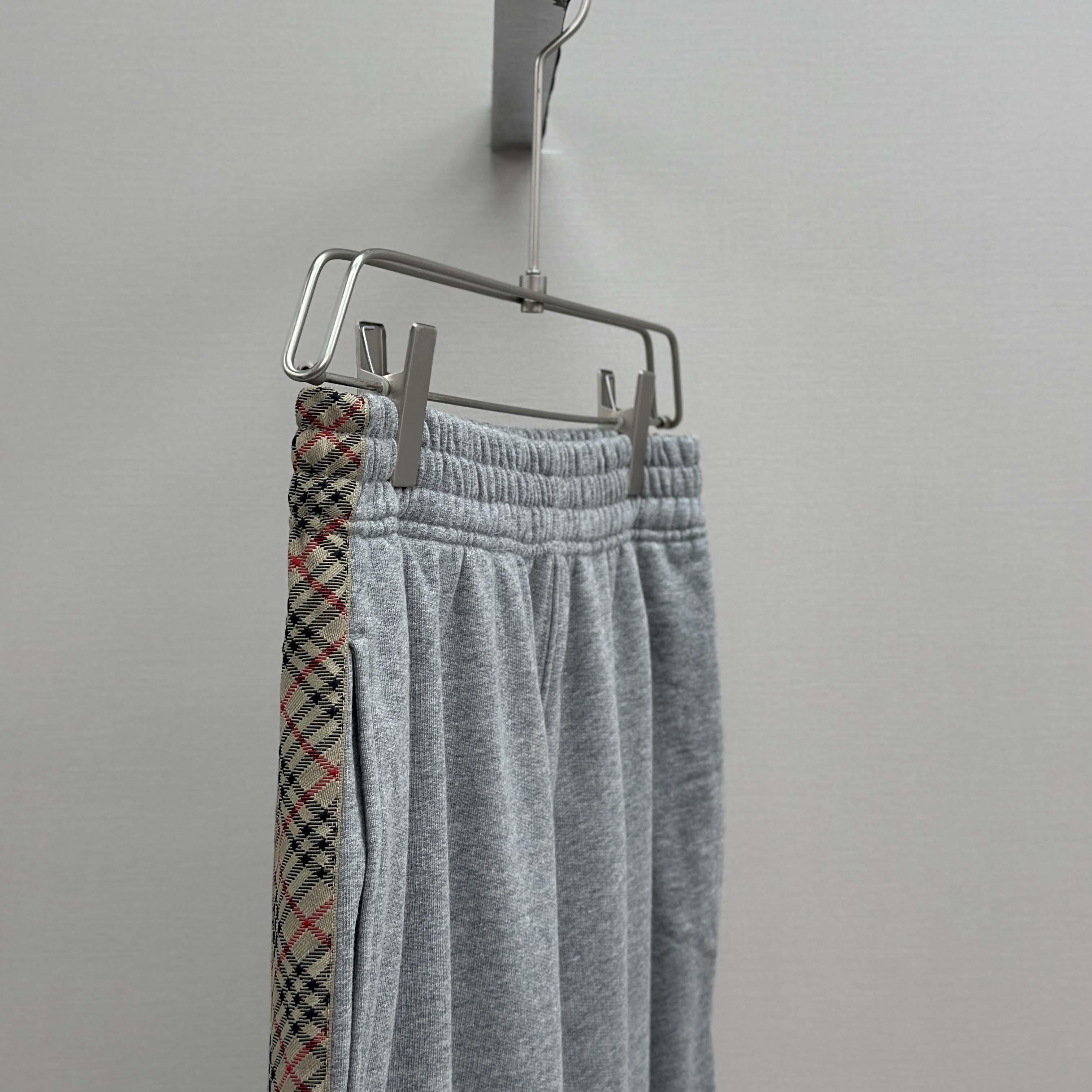 Burberry Check Trim Cotton Jogging Pants - DopestKickz