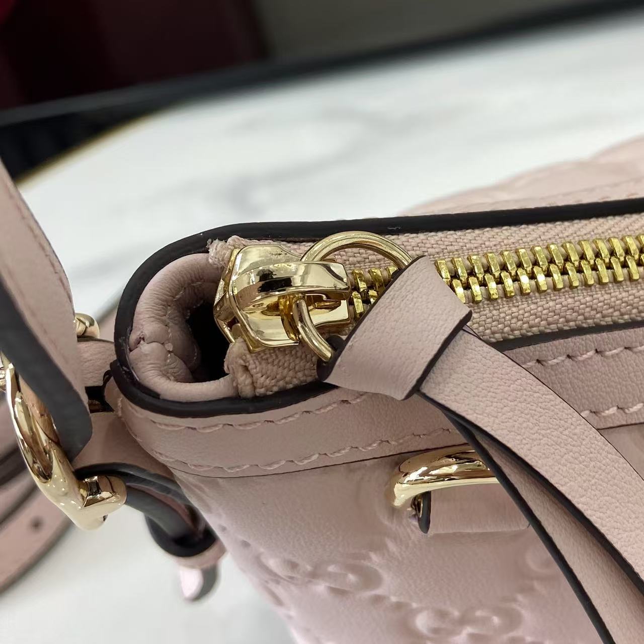 Gucci GG Emblem Small Shoulder Bag - DopestKickz