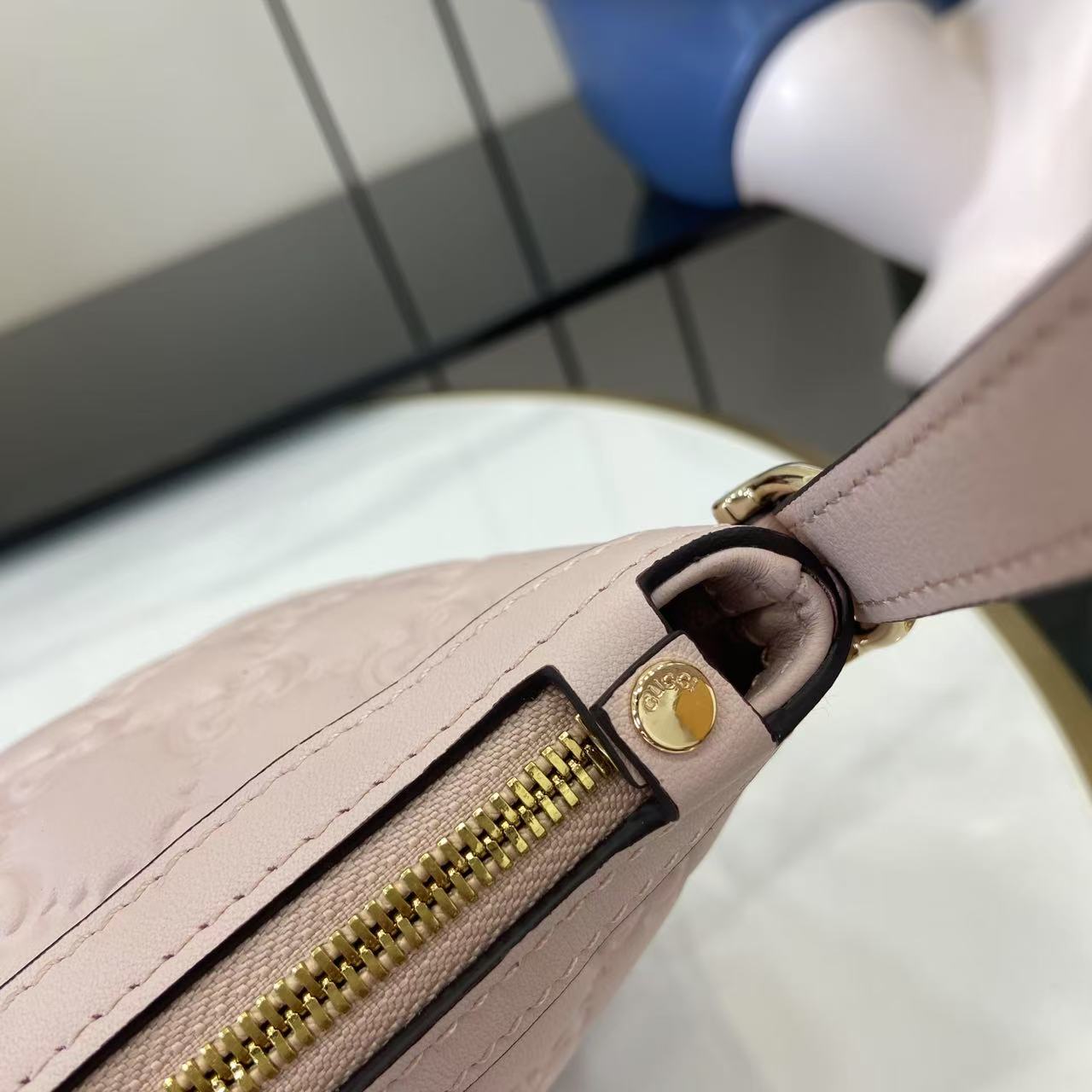 Gucci GG Emblem Small Shoulder Bag - DopestKickz