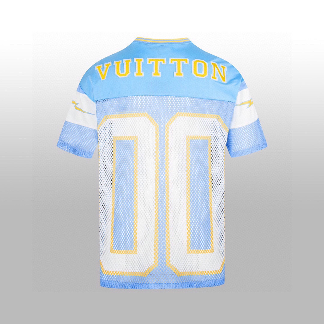 Louis Vuitton Sporty T-shirt with Patch Blue - DopestKickz