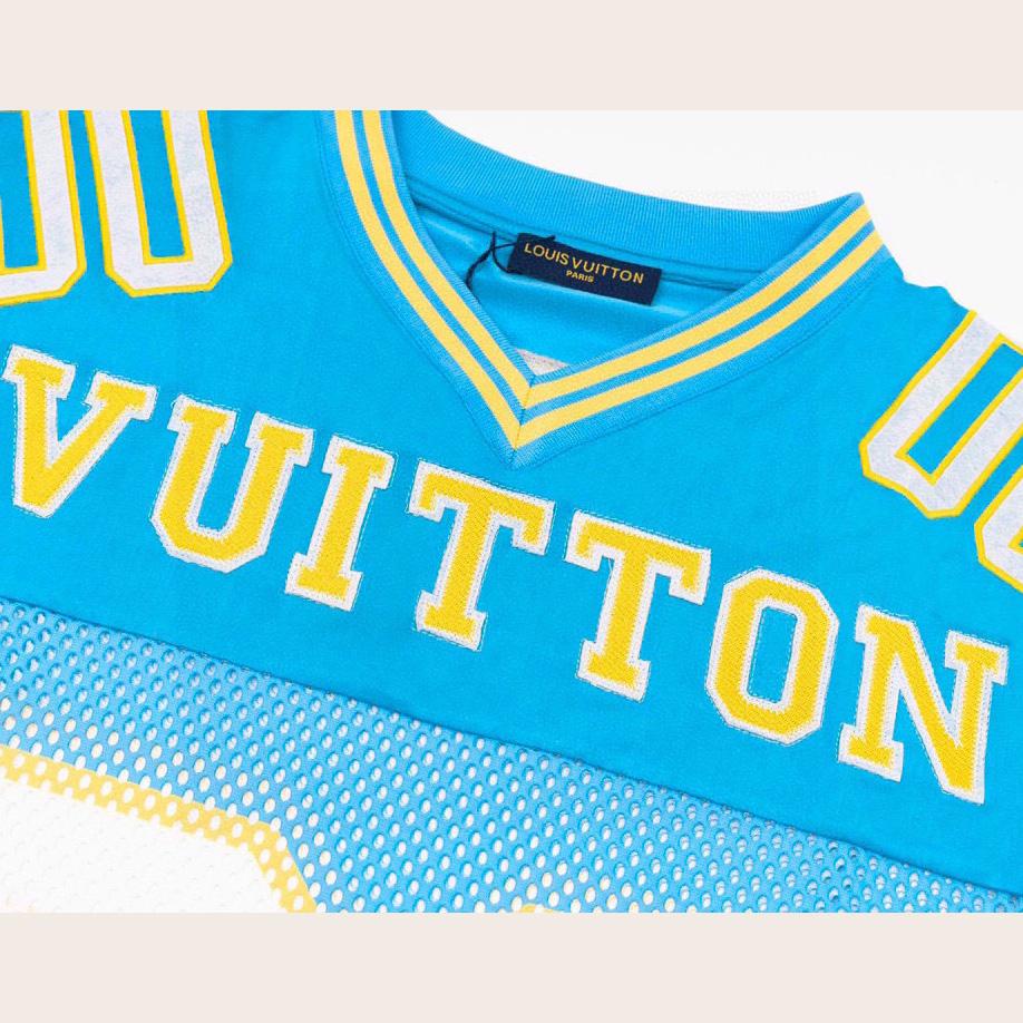 Louis Vuitton Sporty T-shirt with Patch Blue - DopestKickz