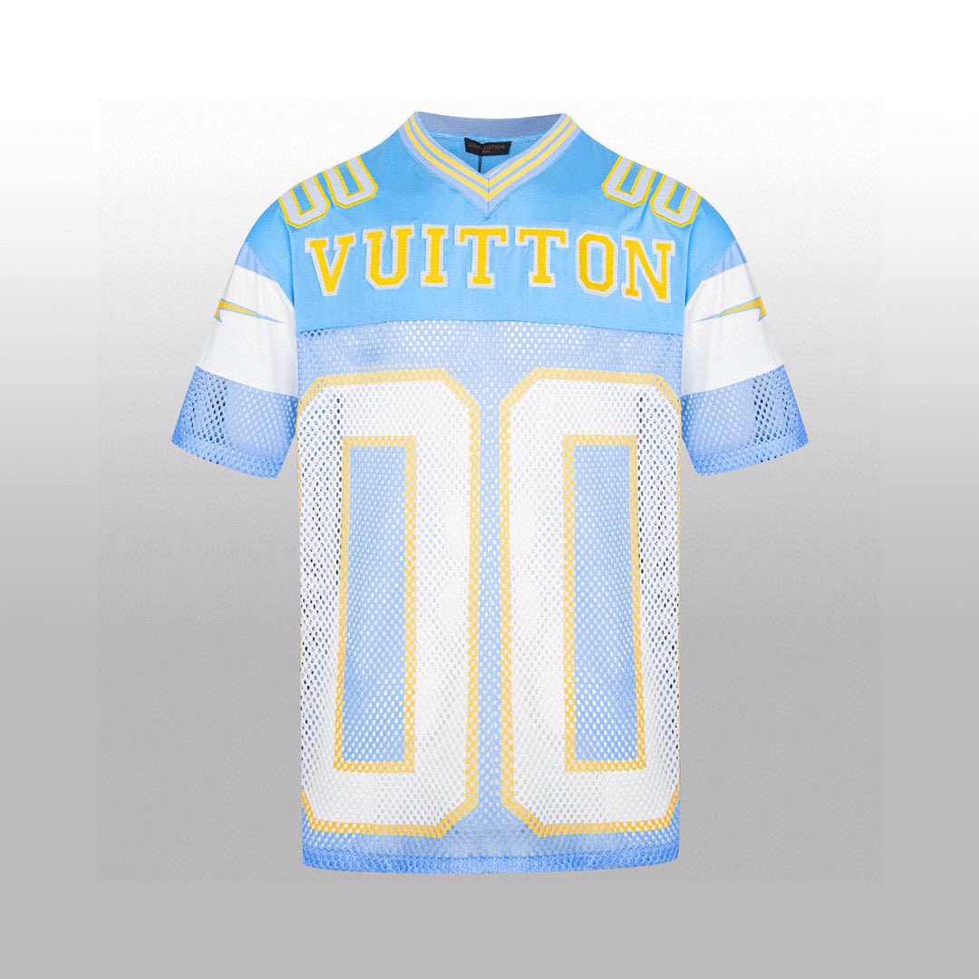 Louis Vuitton Sporty T-shirt with Patch Blue - DopestKickz