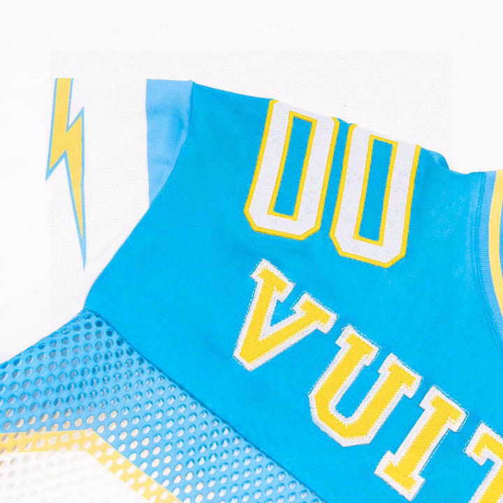 Louis Vuitton Sporty T-shirt with Patch Blue - DopestKickz