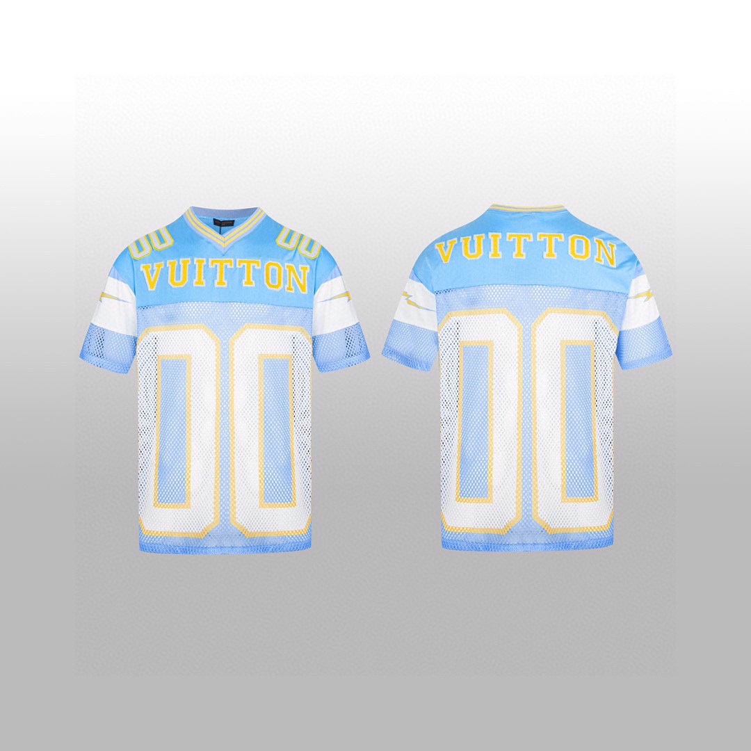 Louis Vuitton Sporty T-shirt with Patch Blue - DopestKickz