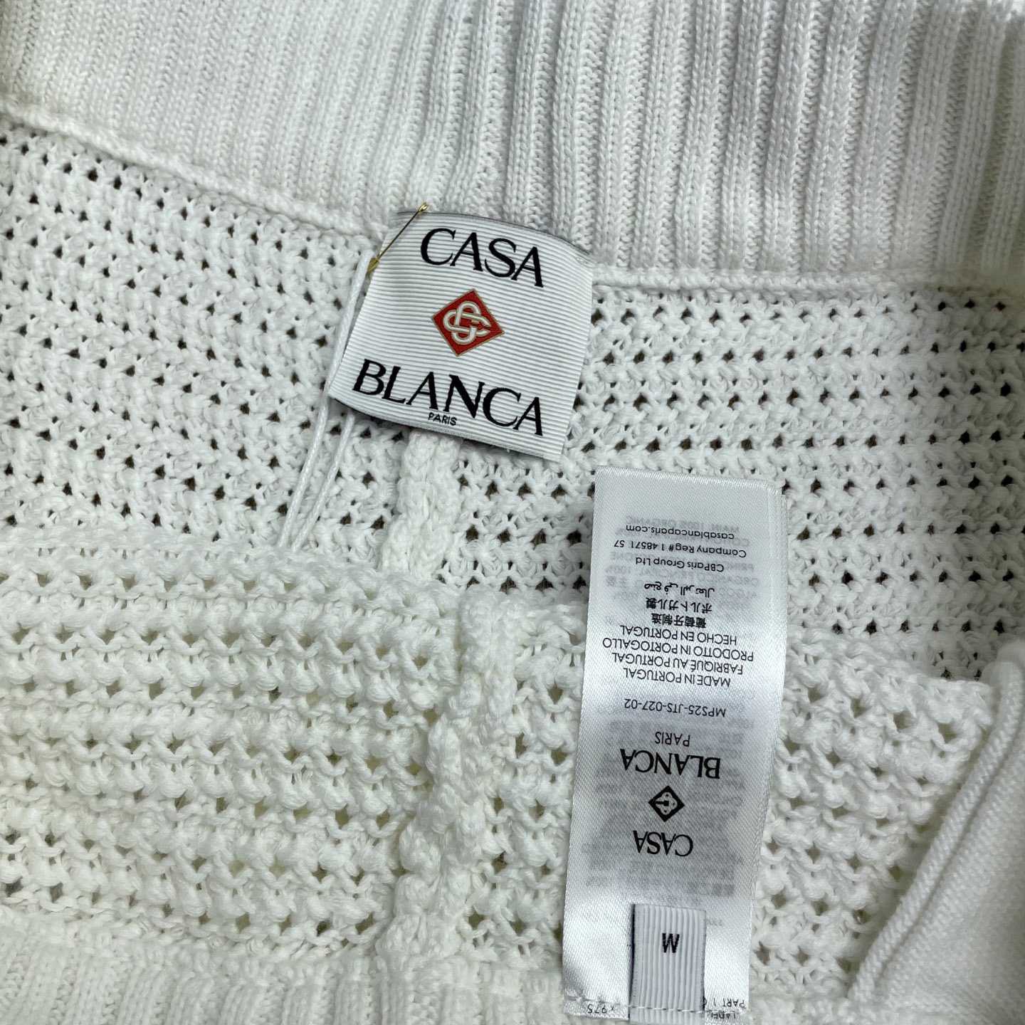 Casablanca Cotton Tennis Crochet Shorts    D0104 - DopestKickz