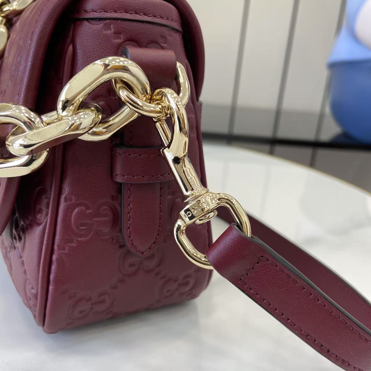 Gucci GG Emblem Small Shoulder Bag - DopestKickz