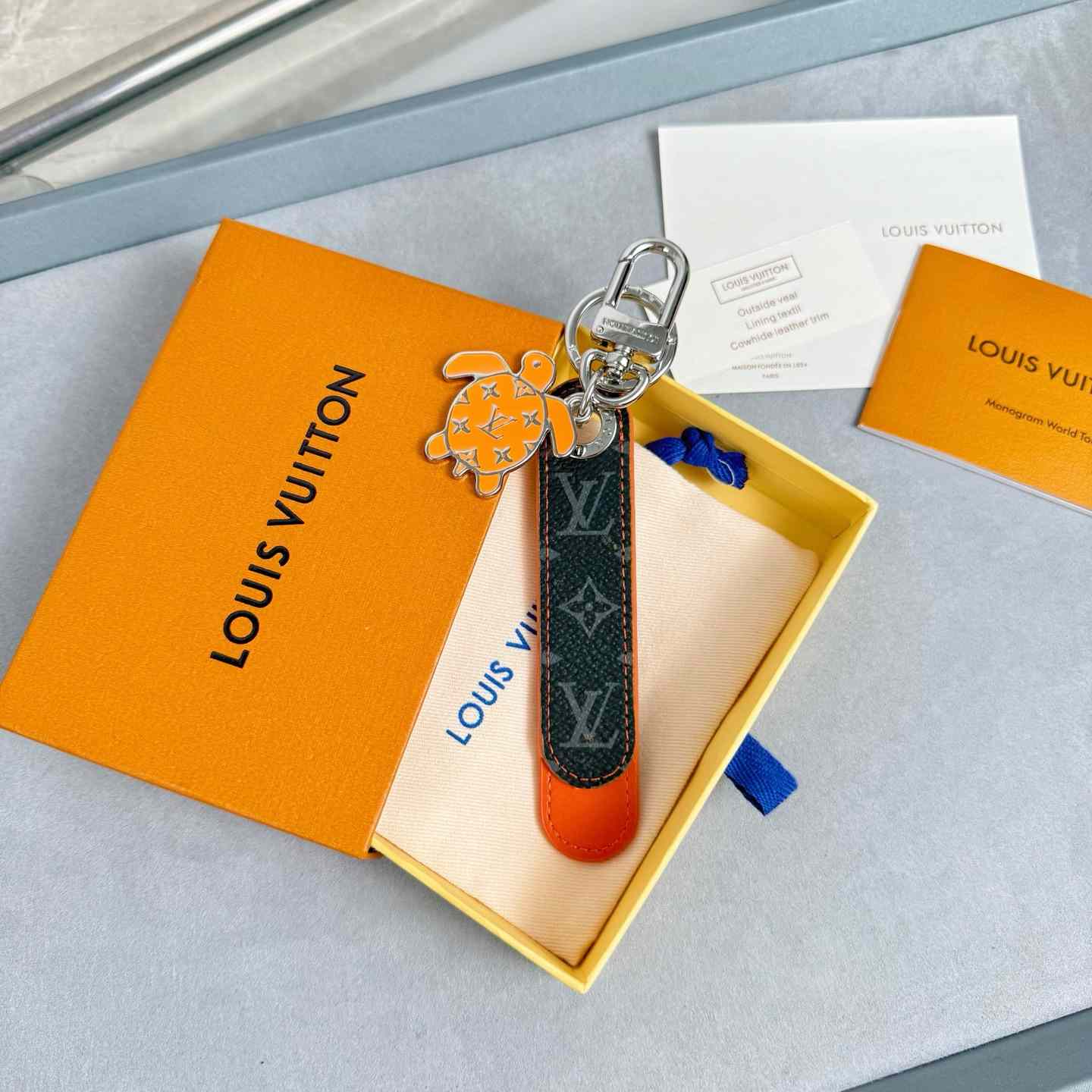 Louis Vuitton Dragonne Tab Key Holder and Bag Charm   M02558 - DopestKickz