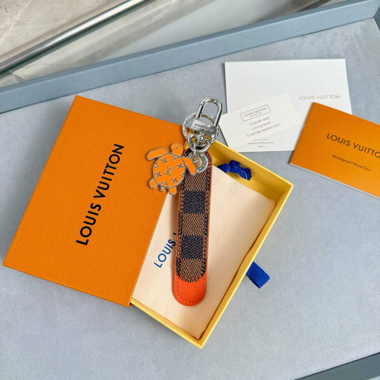 Louis Vuitton Dragonne Tab Key Holder and Bag Charm   M02558 - DopestKickz