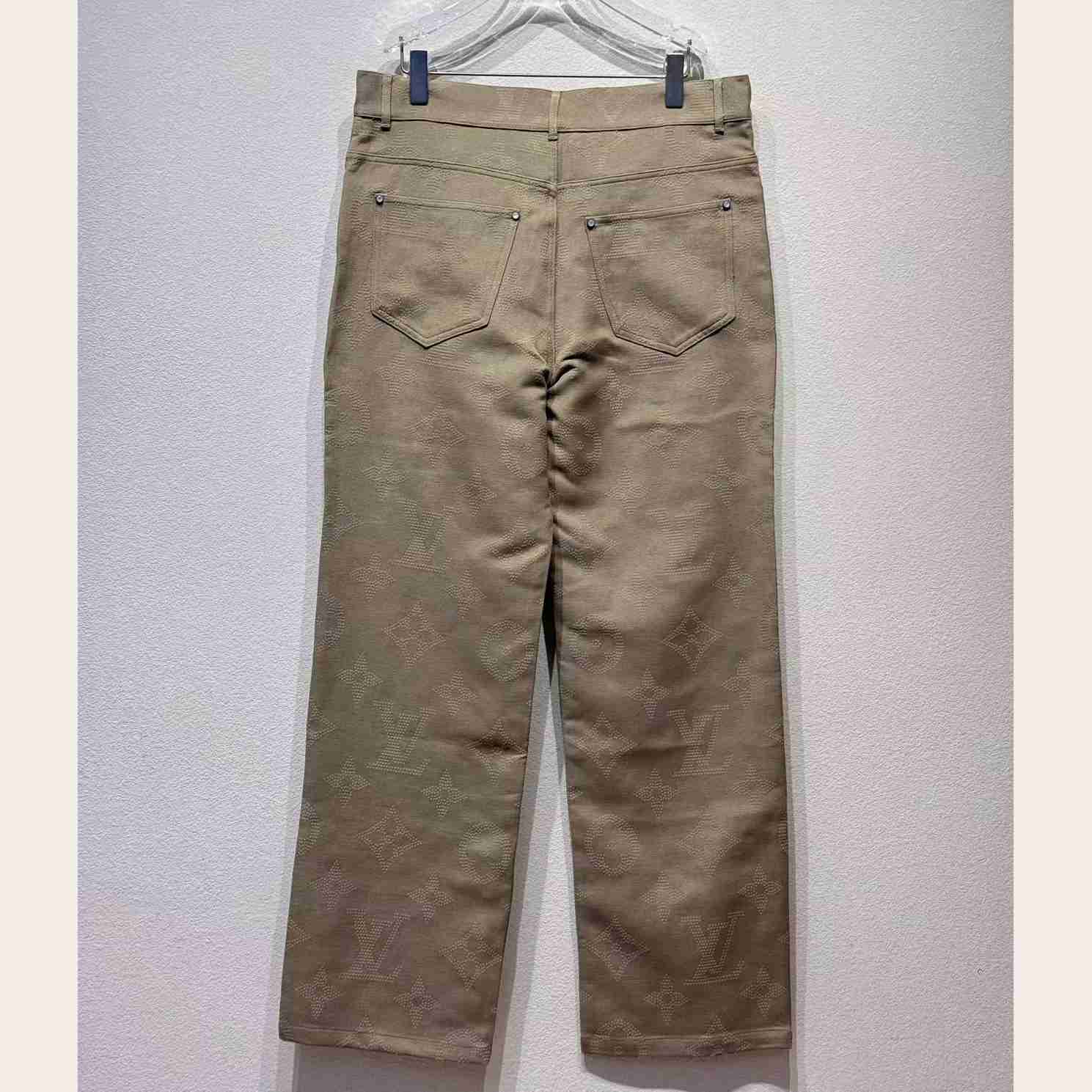 Louis Vuitton Monogram Embroidered Skate Pants     1AHBMA - DopestKickz