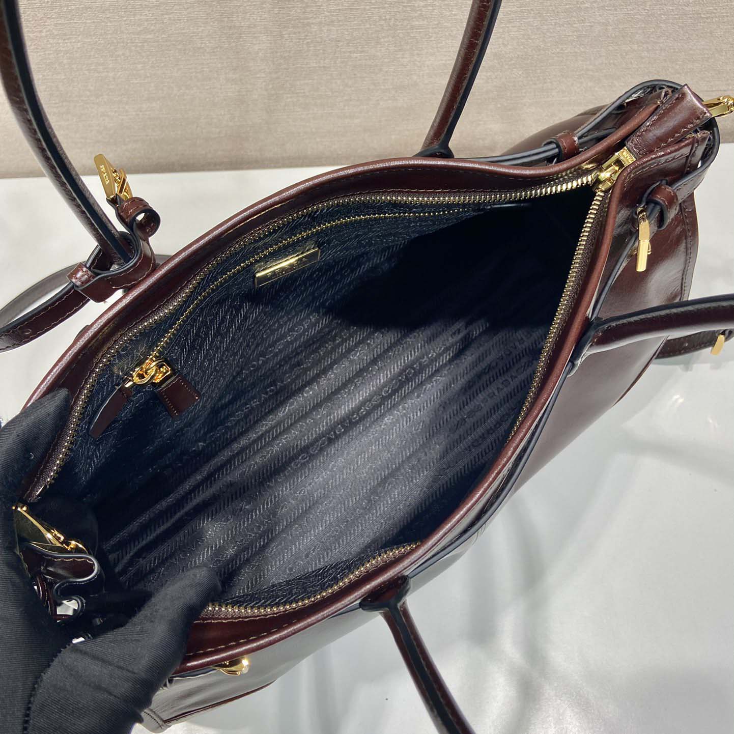 Prada Large Leather Handbag - DopestKickz