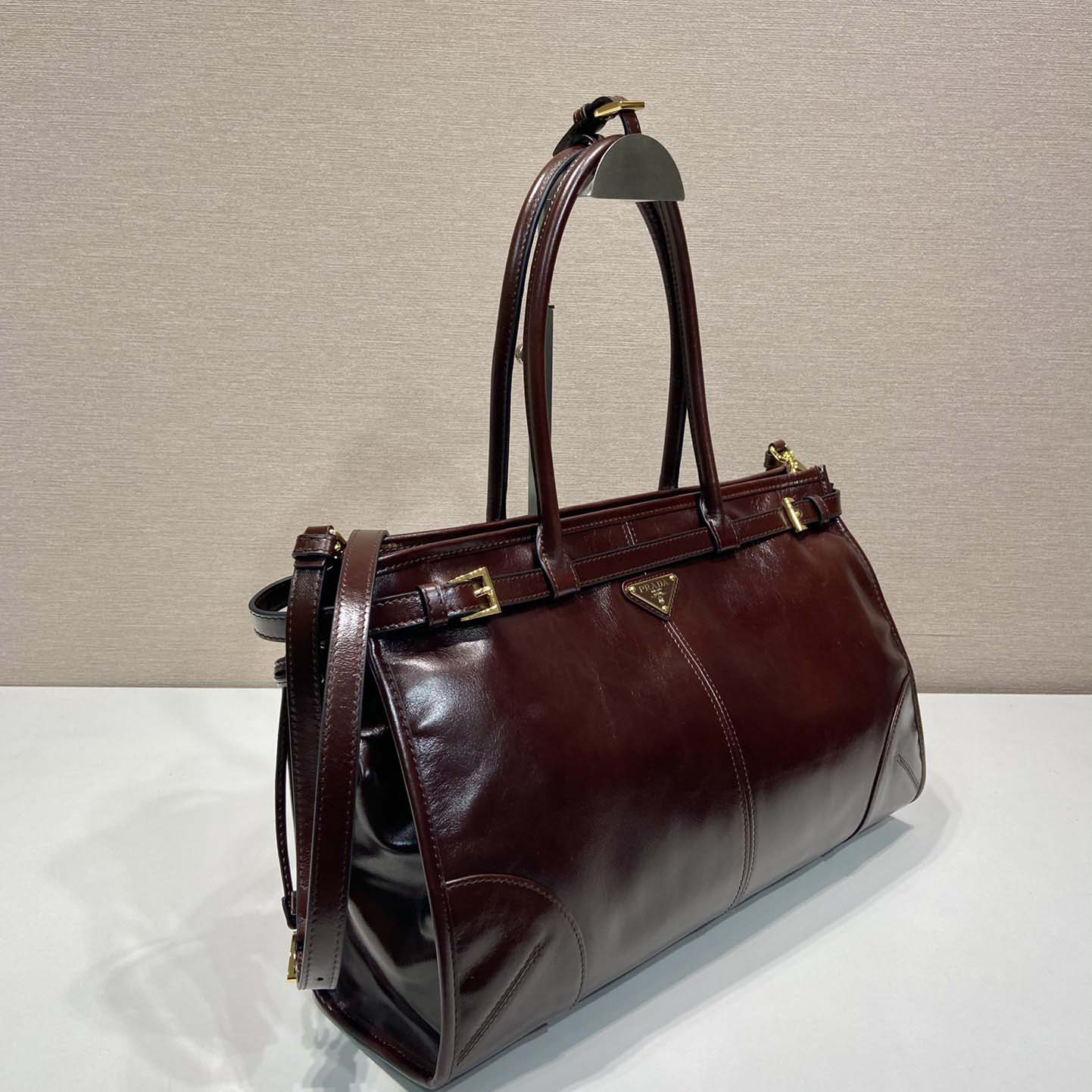 Prada Large Leather Handbag - DopestKickz