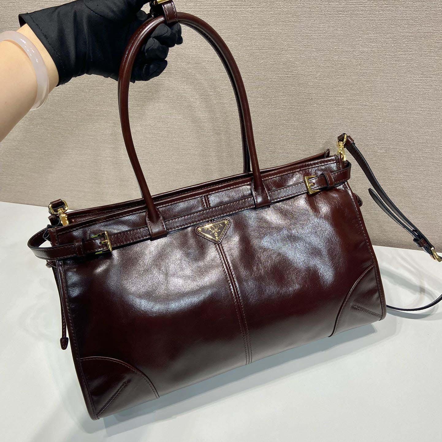 Prada Large Leather Handbag - DopestKickz