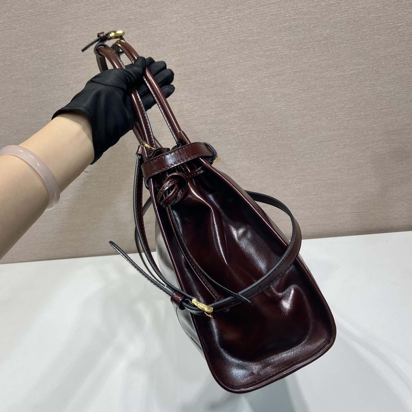 Prada Large Leather Handbag - DopestKickz