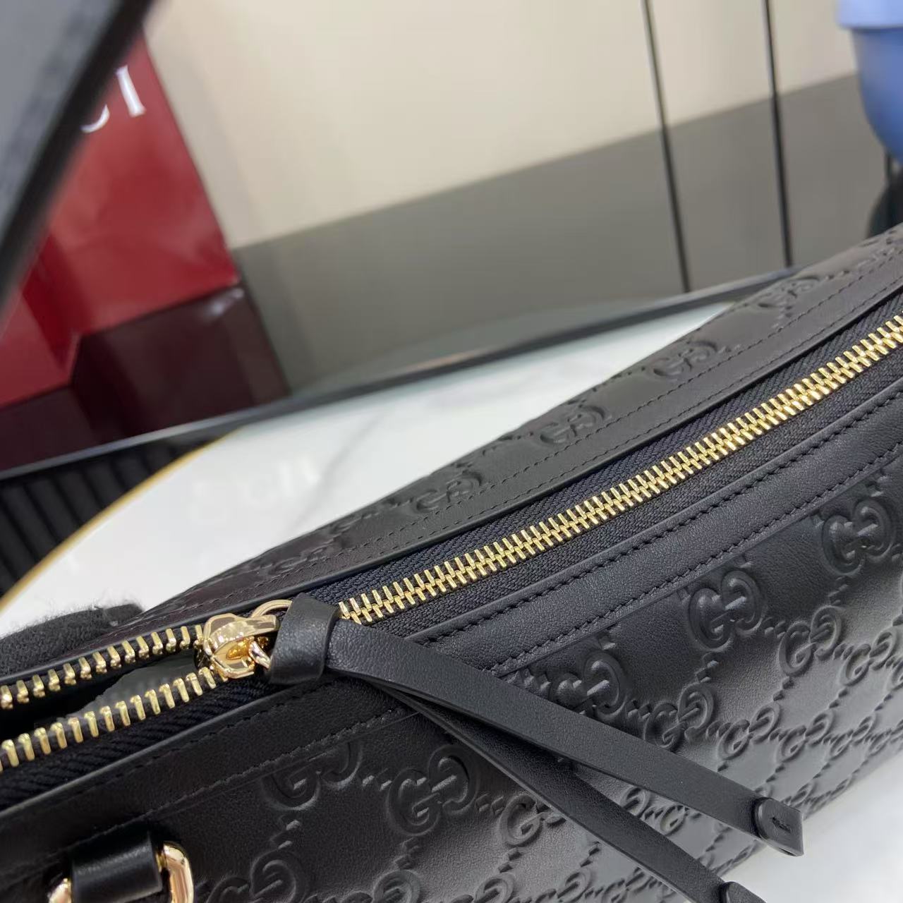 Gucci GG Emblem Medium Shoulder Bag - DopestKickz