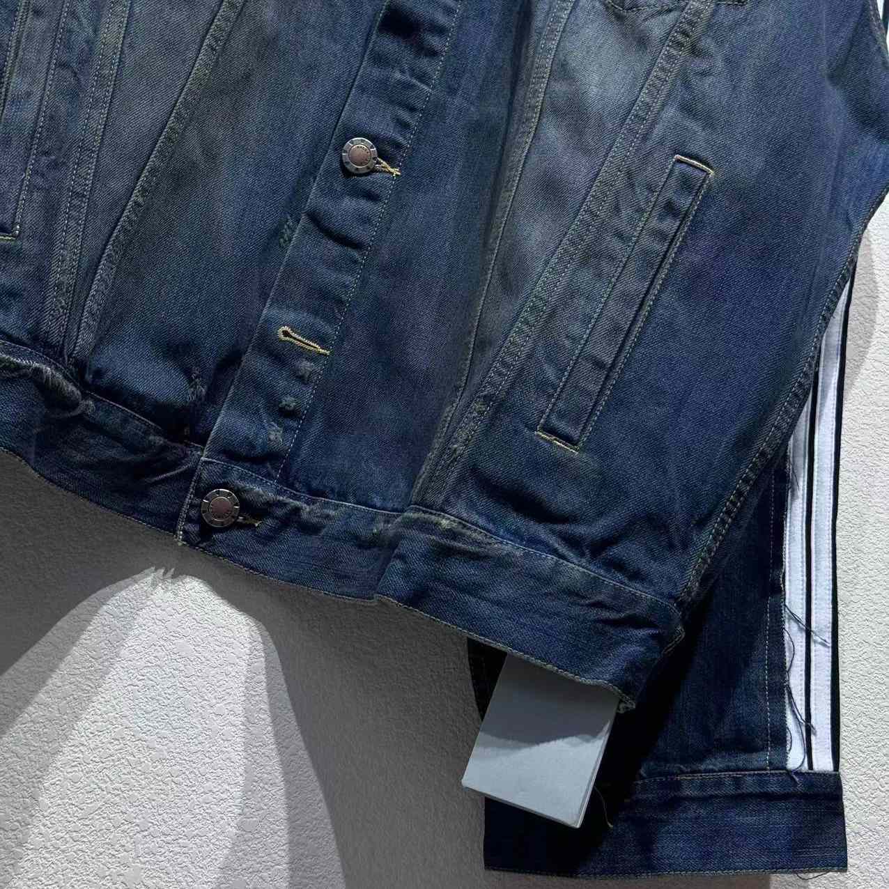 Balenciaga Cut-Up Tracksuit Jacket In Blue - DopestKickz