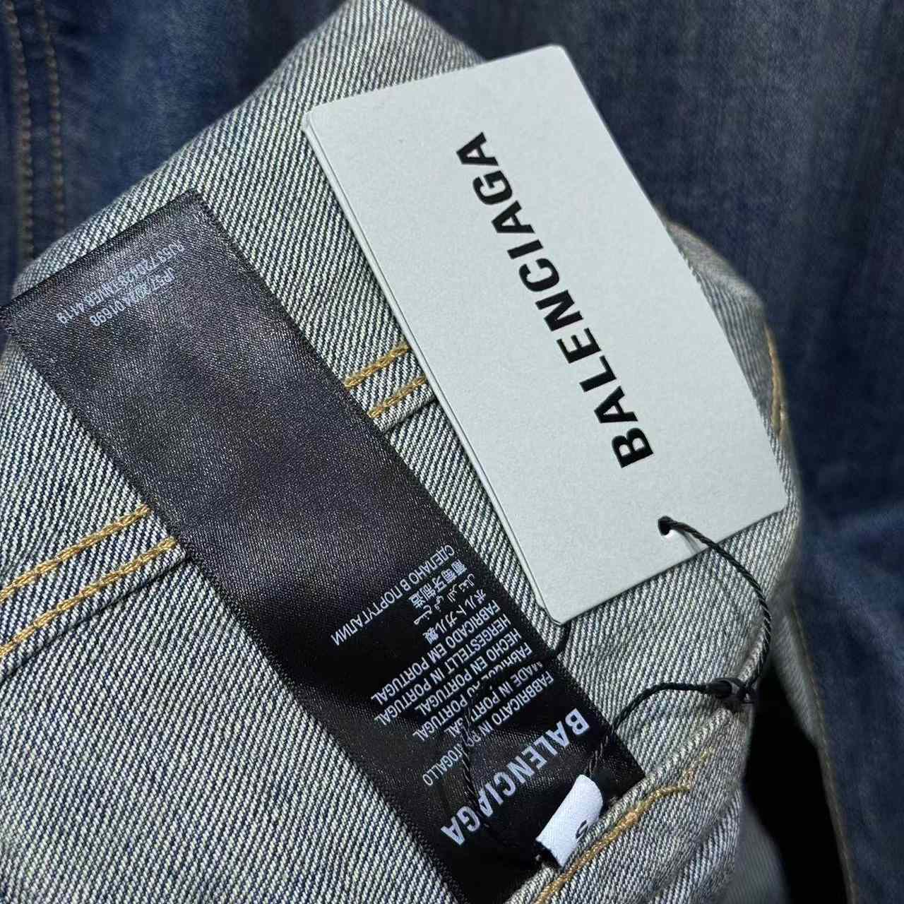 Balenciaga Cut-Up Tracksuit Jacket In Blue - DopestKickz