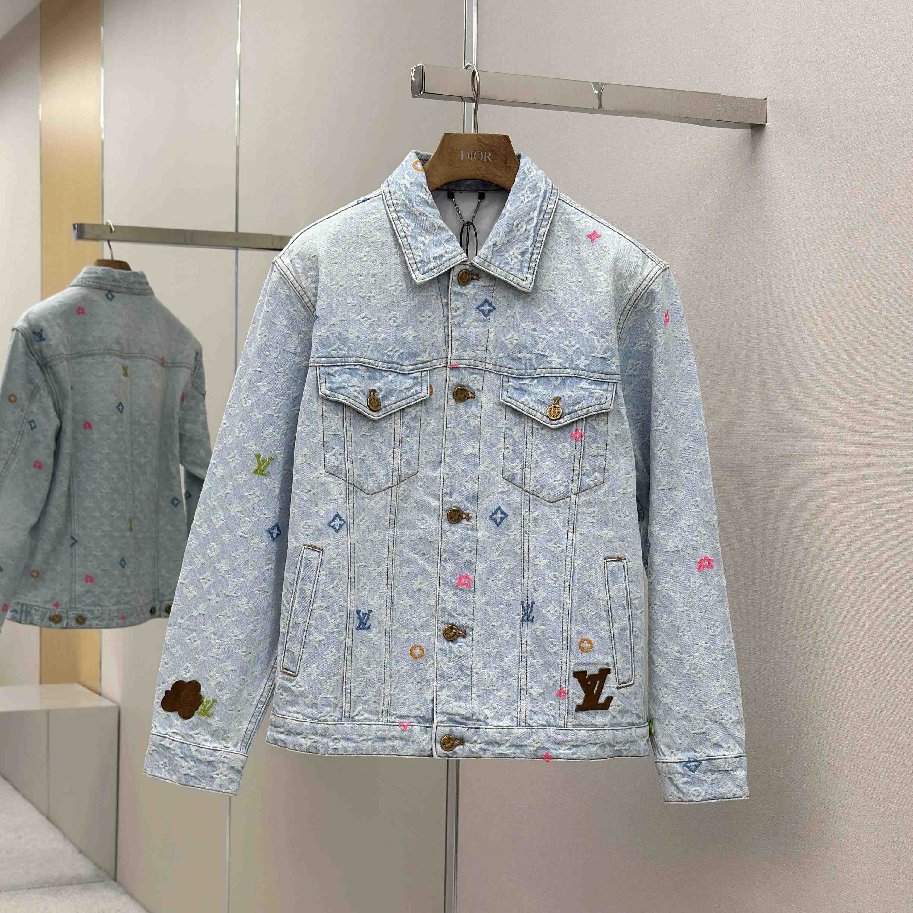 Louis Vuitton Monogram Denim Jacket - DopestKickz