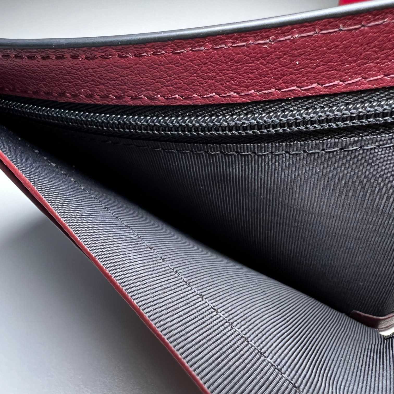 Cartier BlackRed Leather Double Logo Wallet  12*9.5cm - DopestKickz