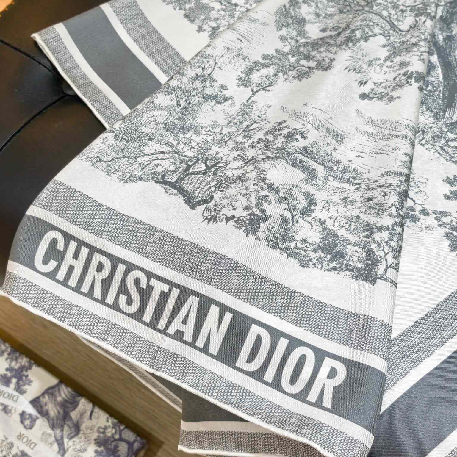 Dior Toile de Jouy Sauvage 90 Square Scarf  - DopestKickz