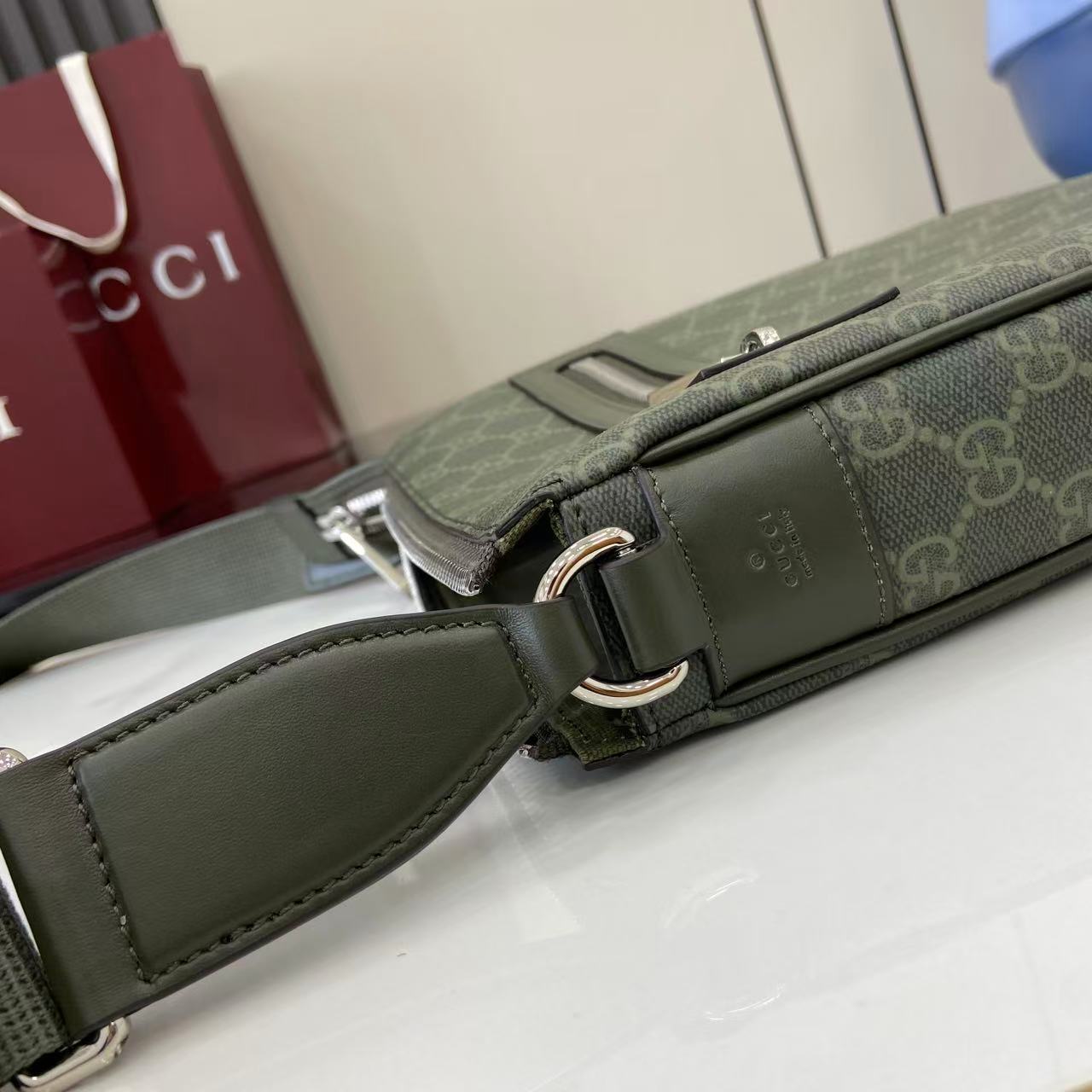 Gucci GG Monogram Small Messenger Bag - DopestKickz