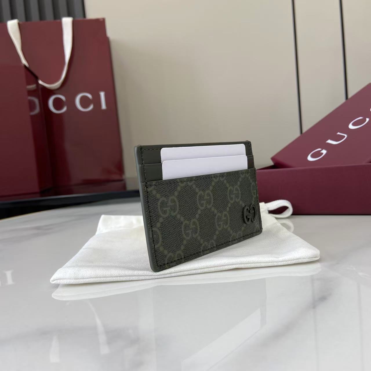 Gucci GG Monogram Long Card Case - DopestKickz