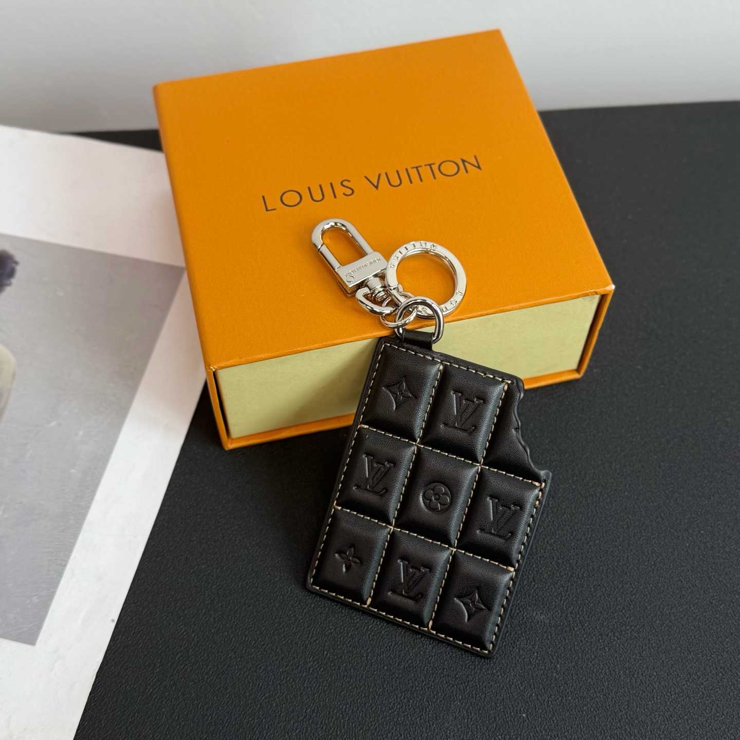 Louis Vuitton LV Chocolate Bar Figurine Key Holder And Bag Charm   M01478 - DopestKickz