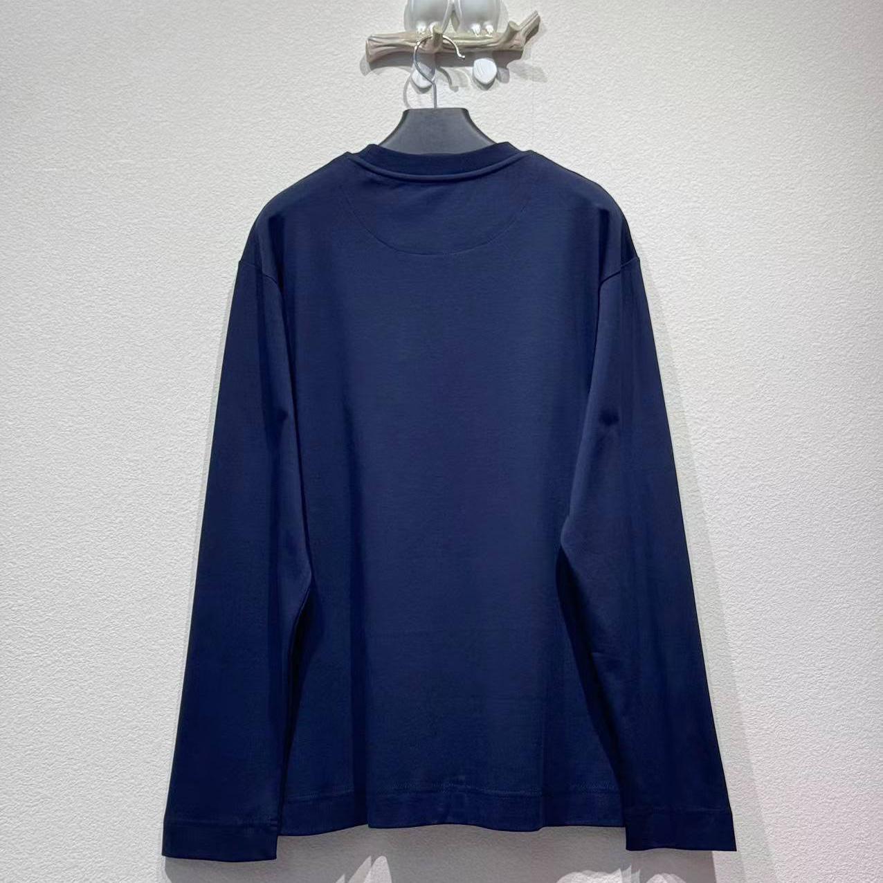 Fendi Blue Cotton T-shirt - DopestKickz