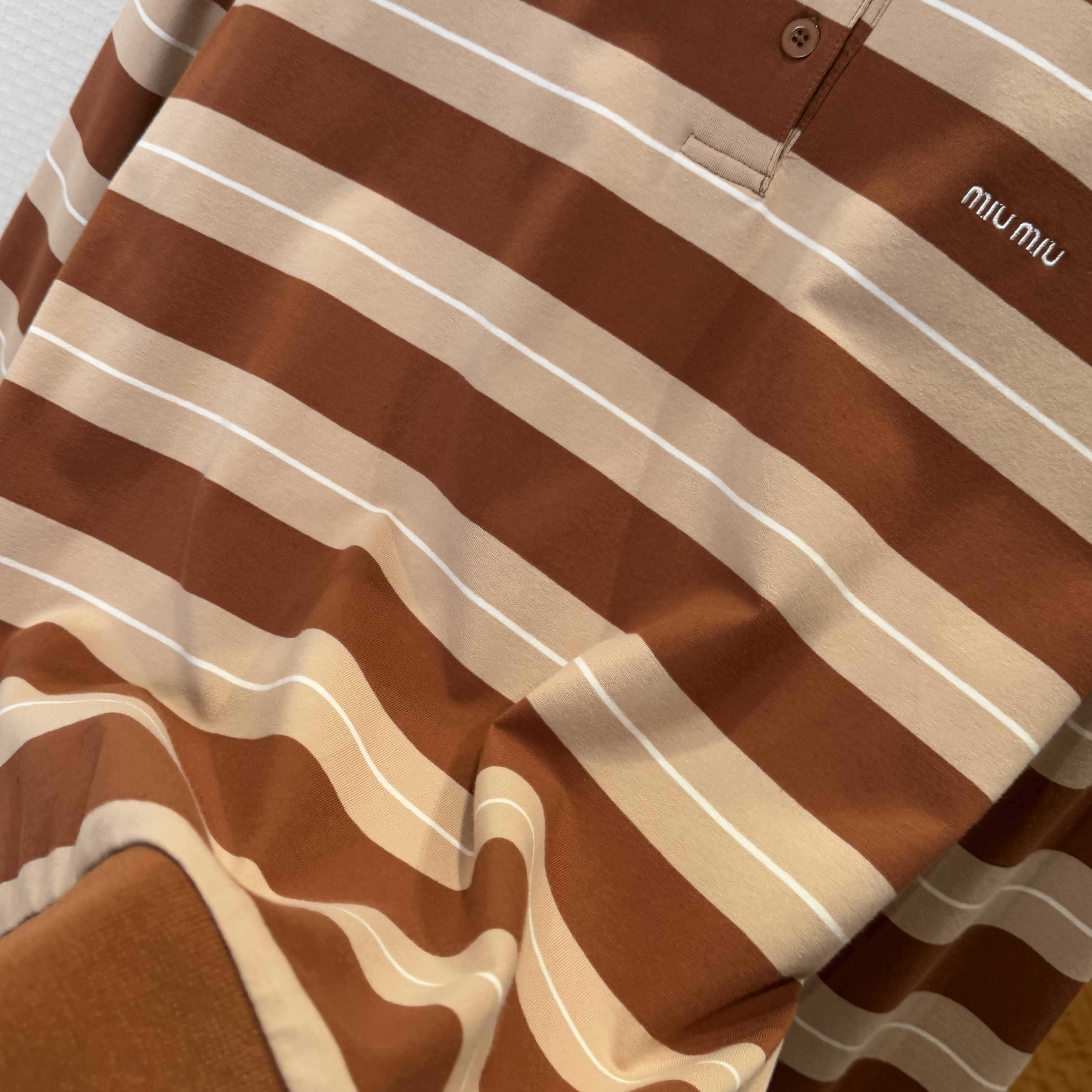 Miu Miu Cotton Knit Polo Shirt - DopestKickz