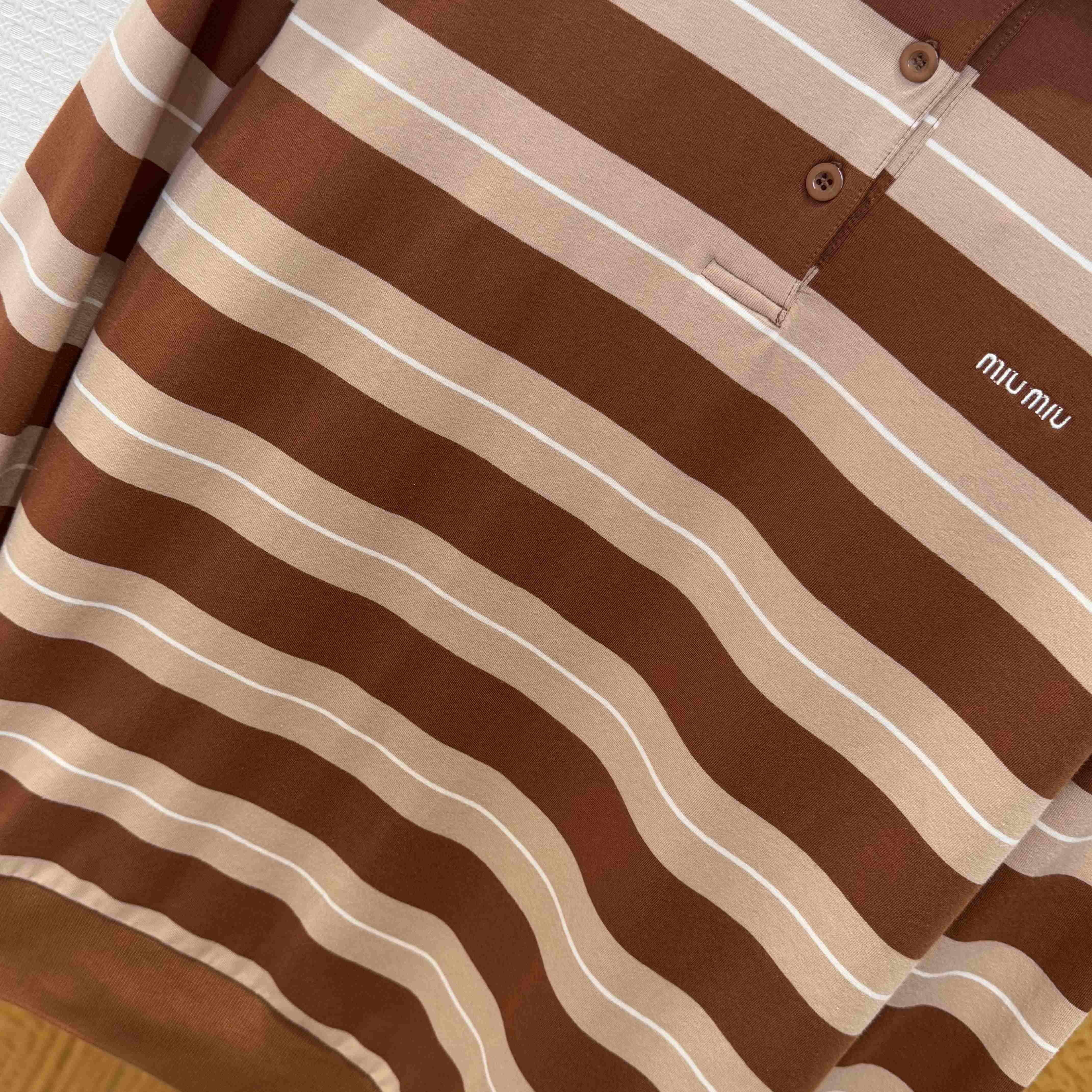 Miu Miu Cotton Knit Polo Shirt - DopestKickz