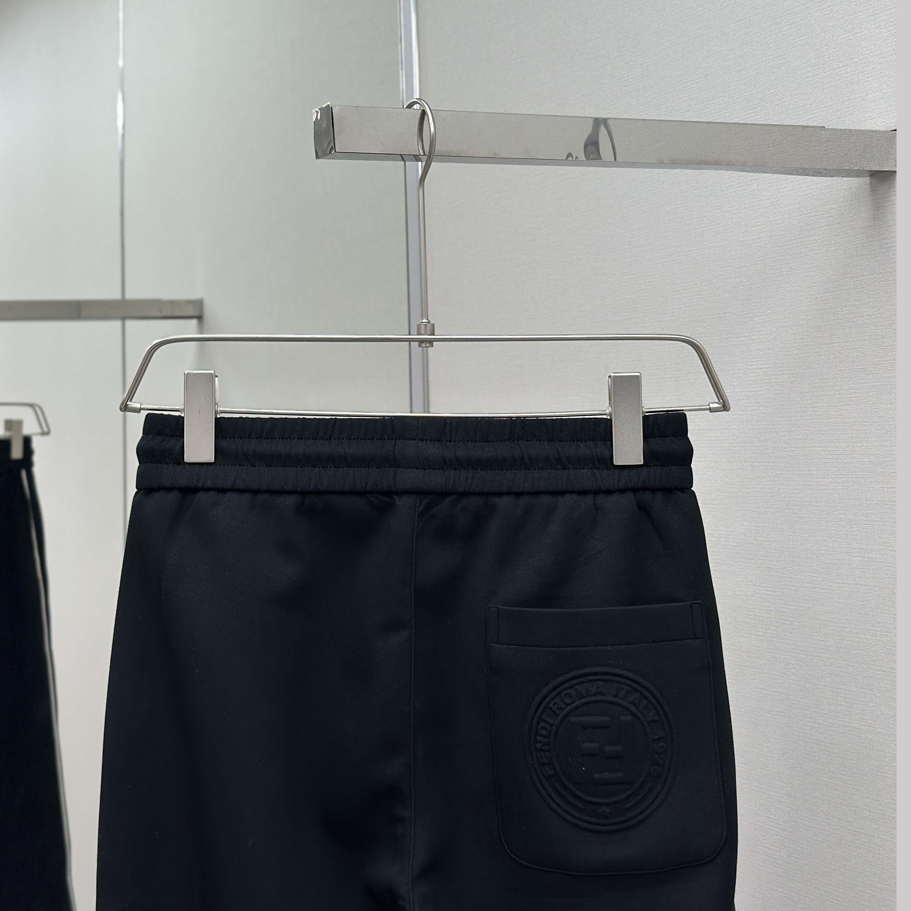 Fendi Black Cotton Pants - DopestKickz