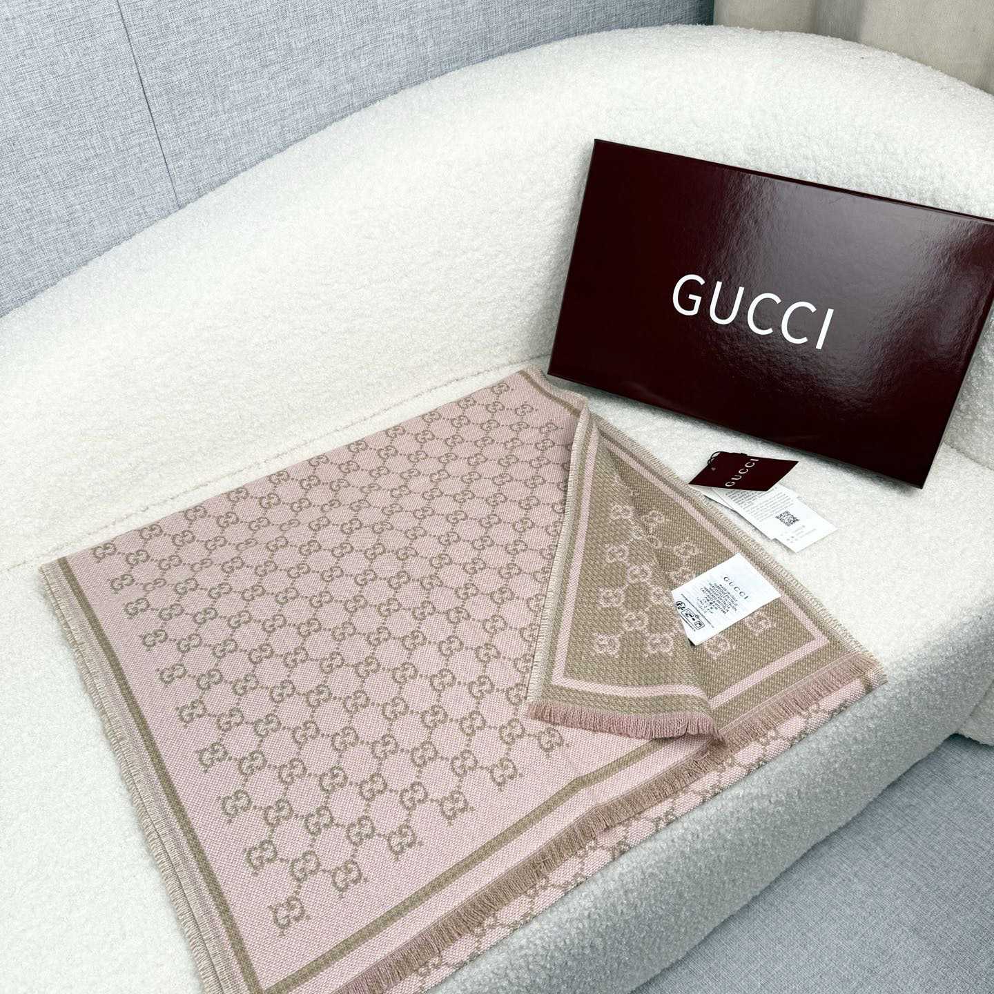 Gucci GG Wool Scarf - DopestKickz