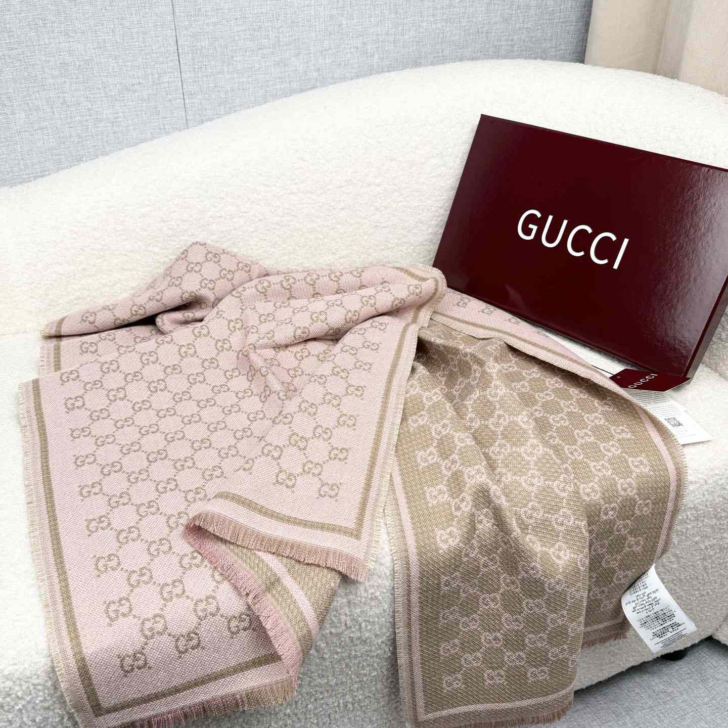 Gucci GG Wool Scarf - DopestKickz