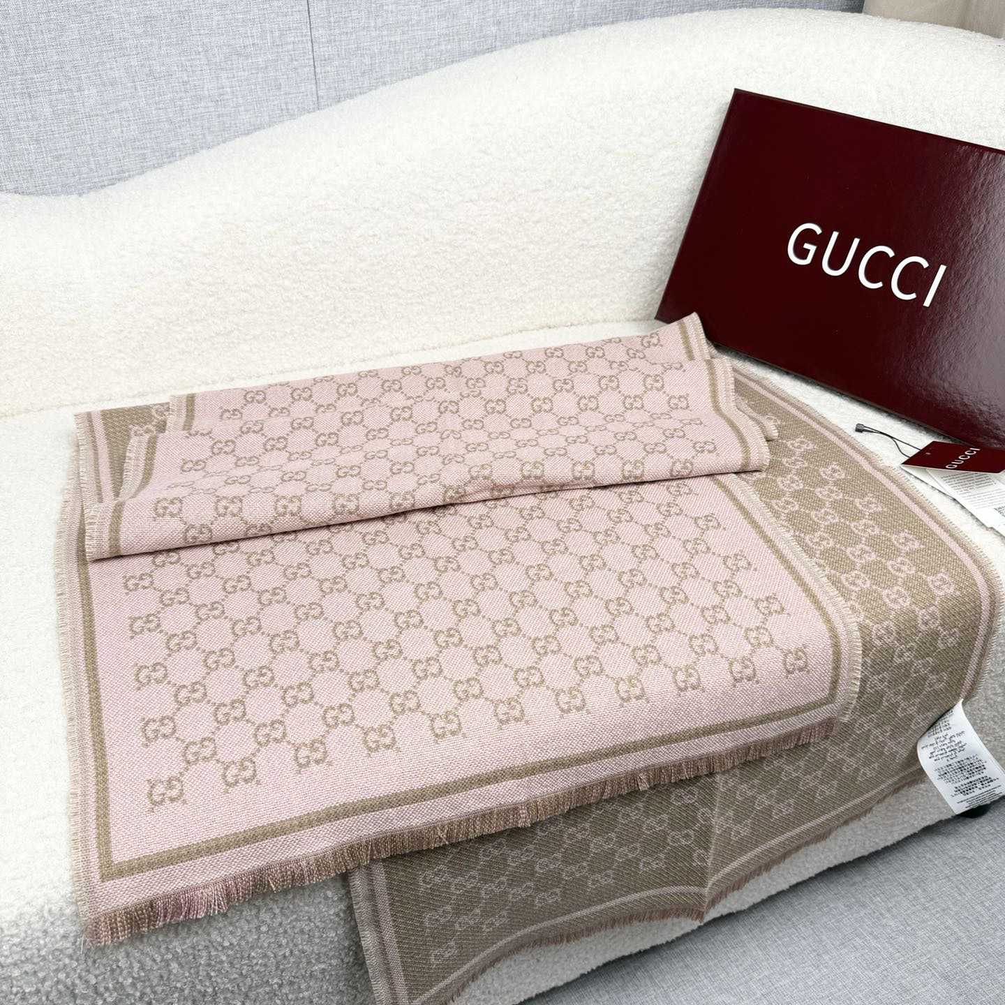 Gucci GG Wool Scarf - DopestKickz