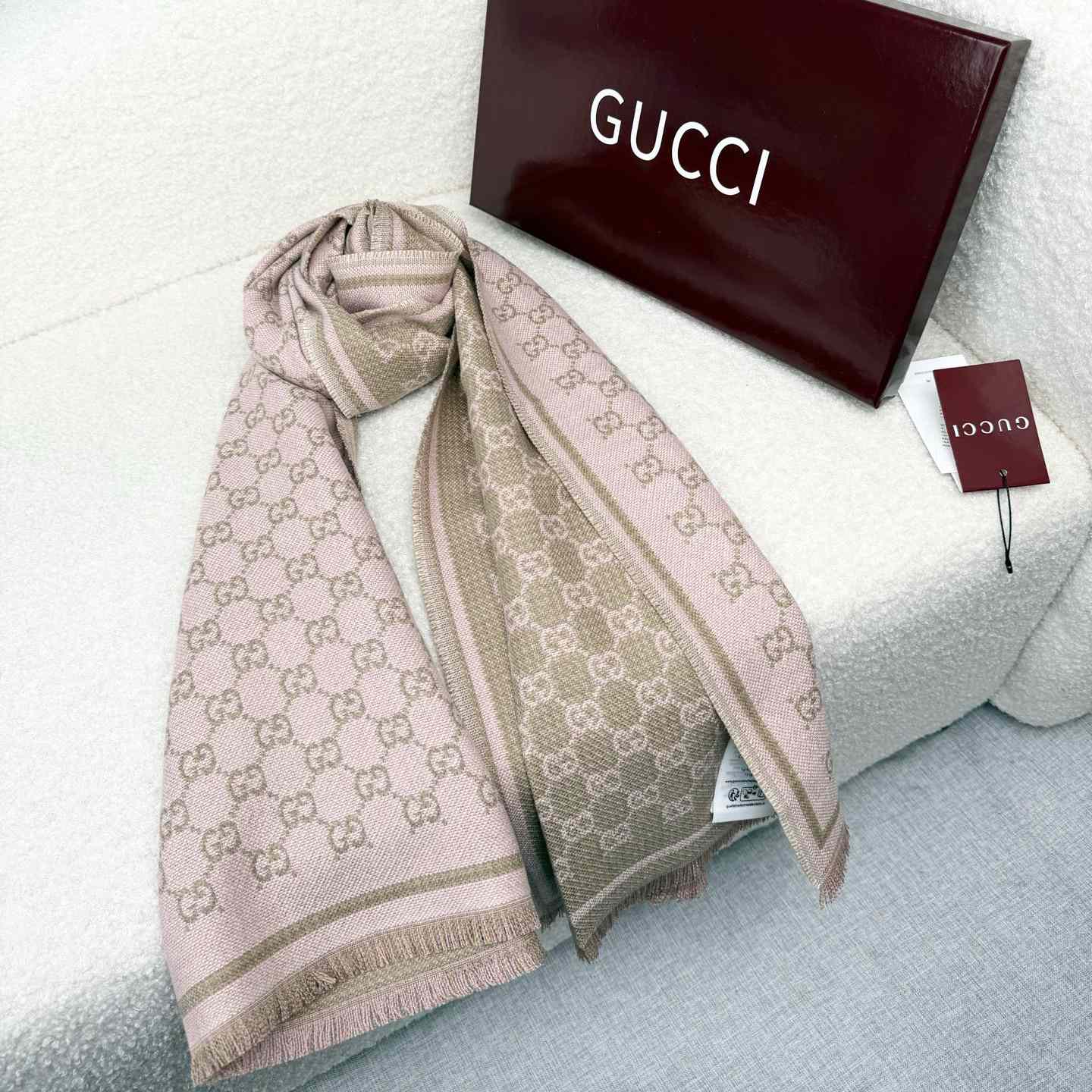 Gucci GG Wool Scarf - DopestKickz