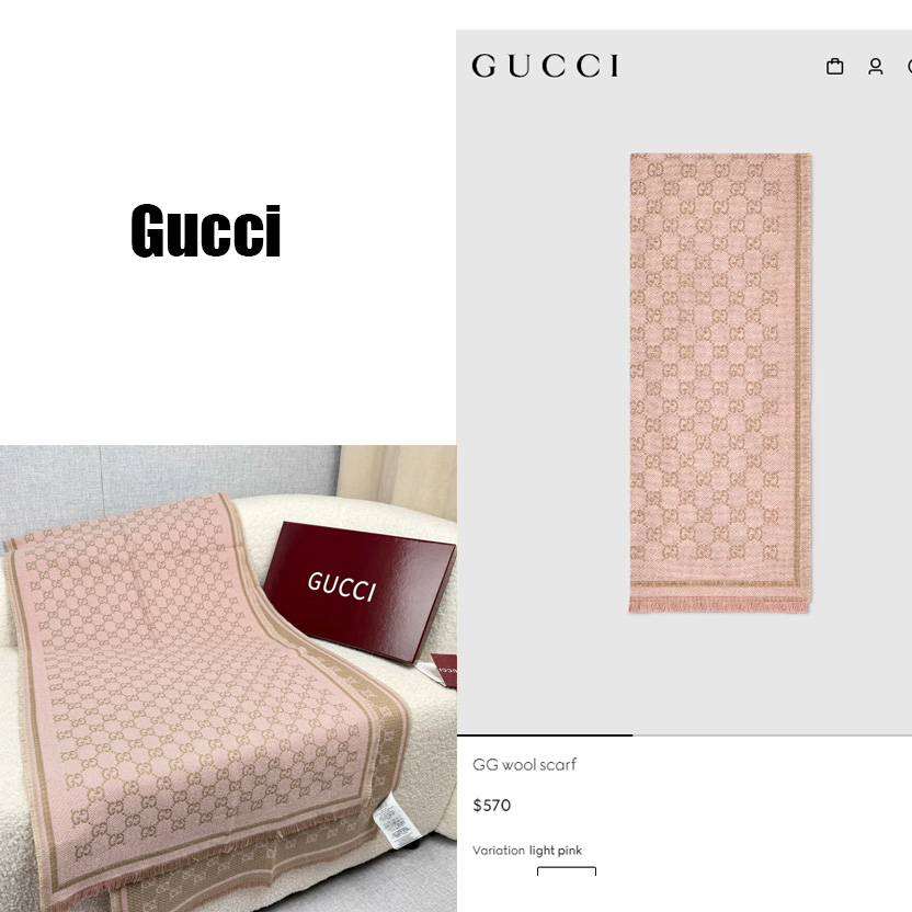 Gucci GG Wool Scarf - DopestKickz