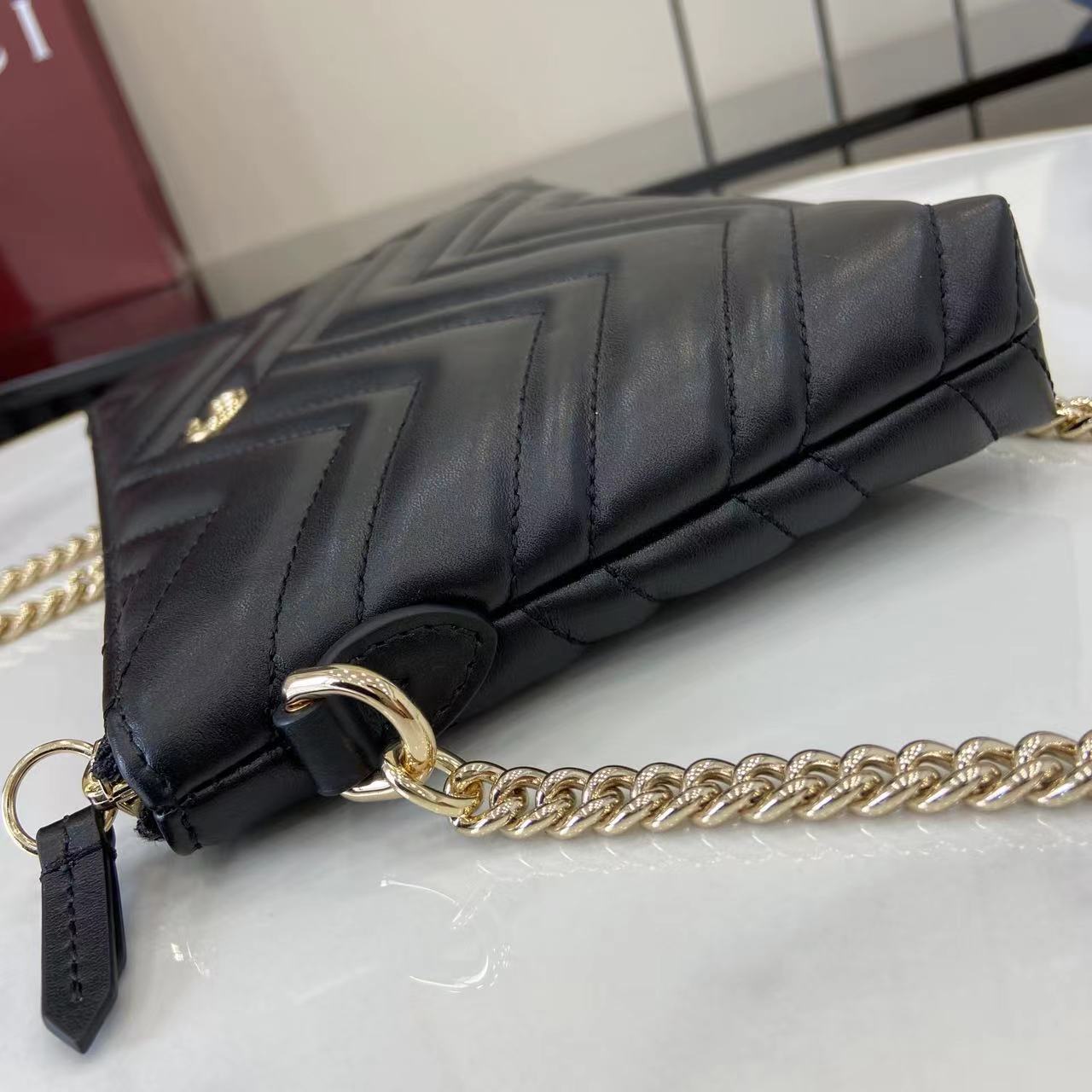 Gucci GG Marmont Pochette With Chain - DopestKickz